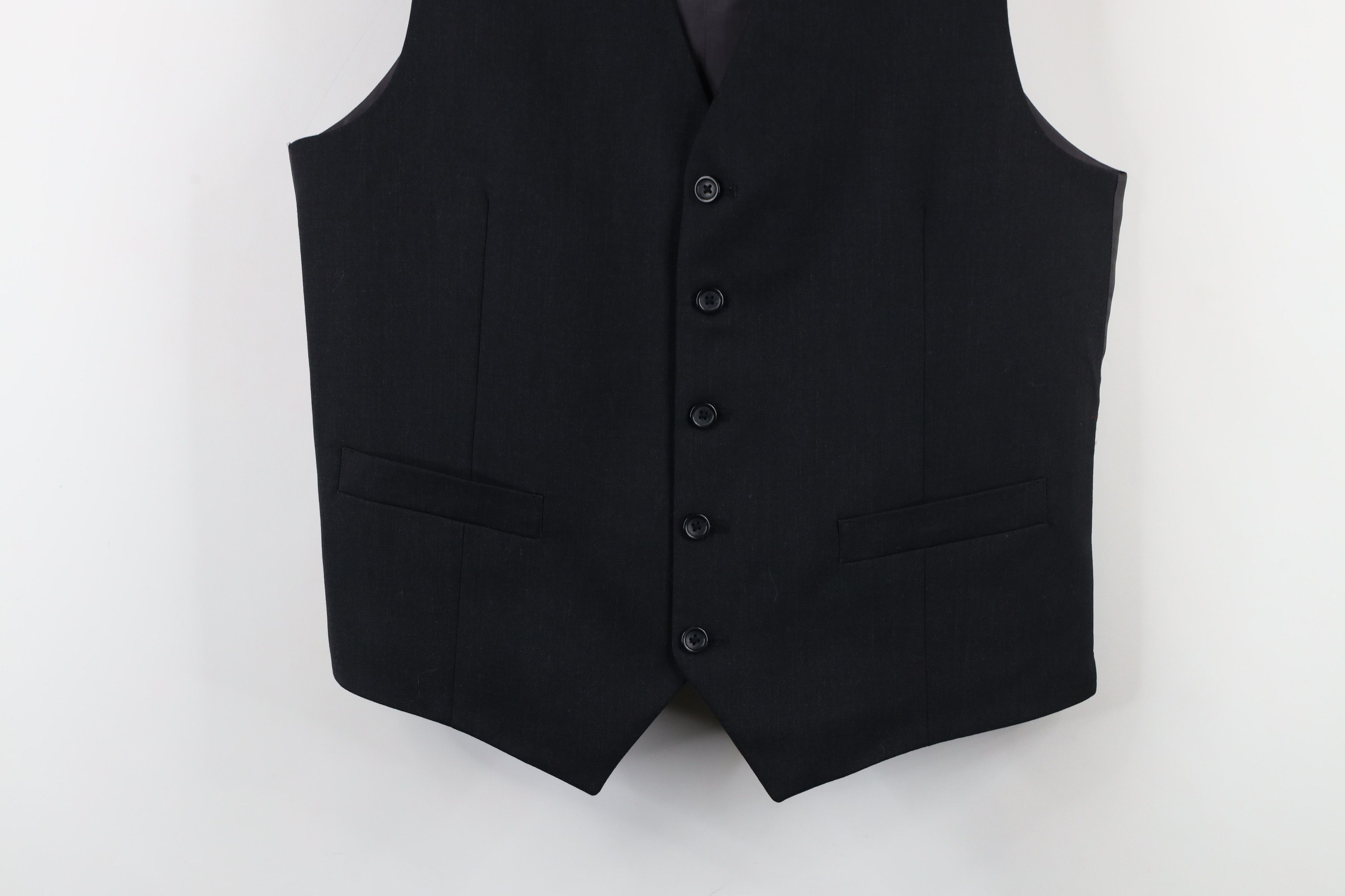 Vintage Vintage 90s Streetwear Buckle Back Suit Vest Jacket Black Size US S / EU 44-46 / 1 - 3 Thumbnail