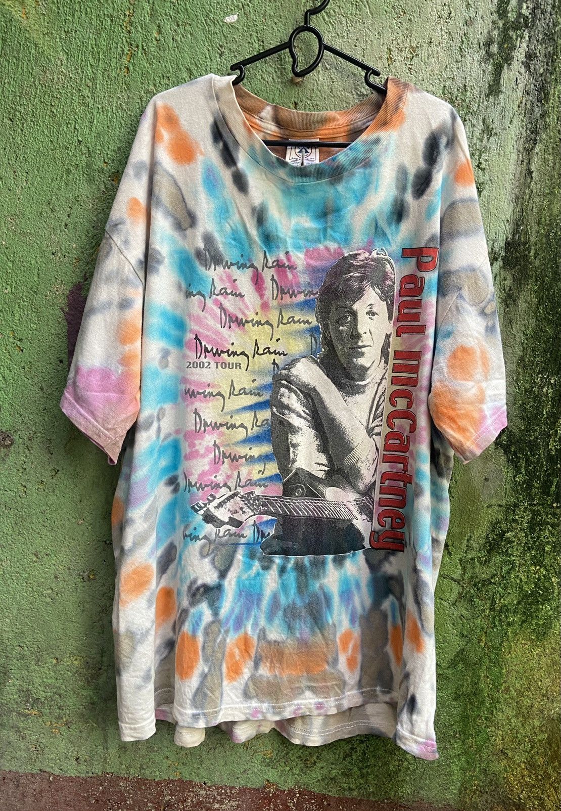 00's Paul McCartney World Tour 2002 Tシャツ Paul McCartney 2002 Back In The US White Concert T Shirt XL