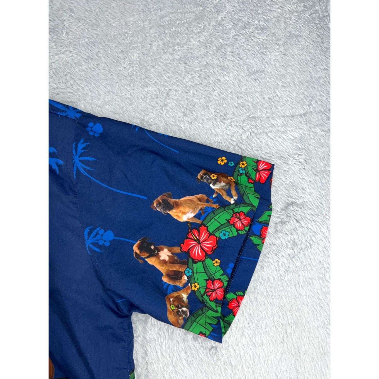 Vintage VINTAGE Aloha Lover Shirt Mens 2XL Blue Floral Hawaiian Button-Up Short Sleeve Best of 90s Theme Mens Size US XXL / EU 58 / 5 - 2 Thumbnail