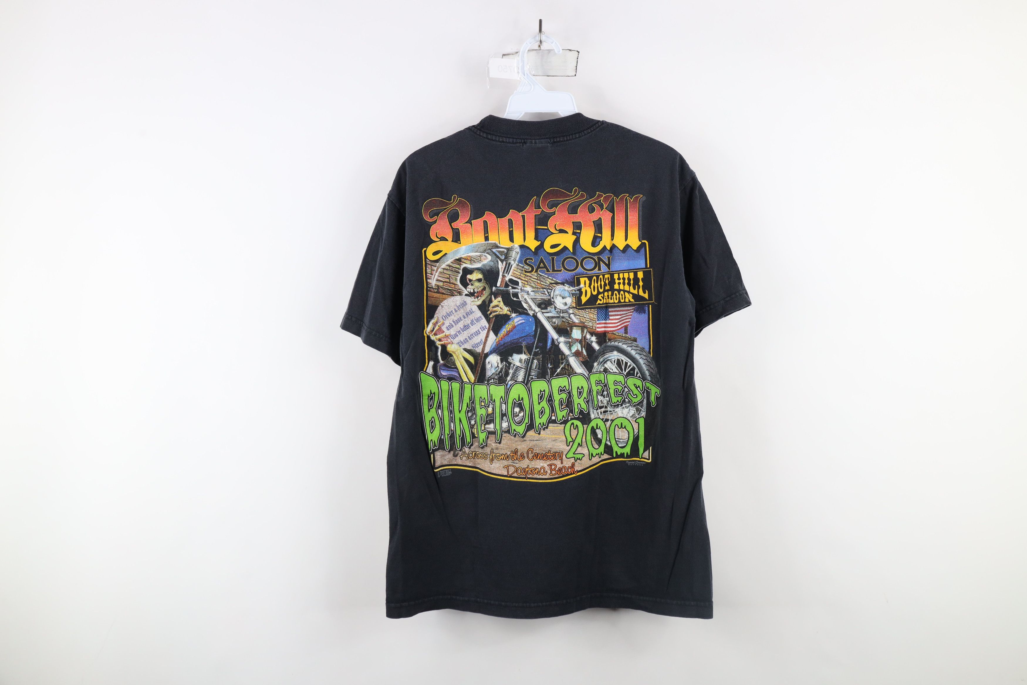Vintage Vintage Y2K 2001 Daytona Beach Biketober Fest T-Shirt USA Size US M / EU 48-50 / 2 - 11 Thumbnail