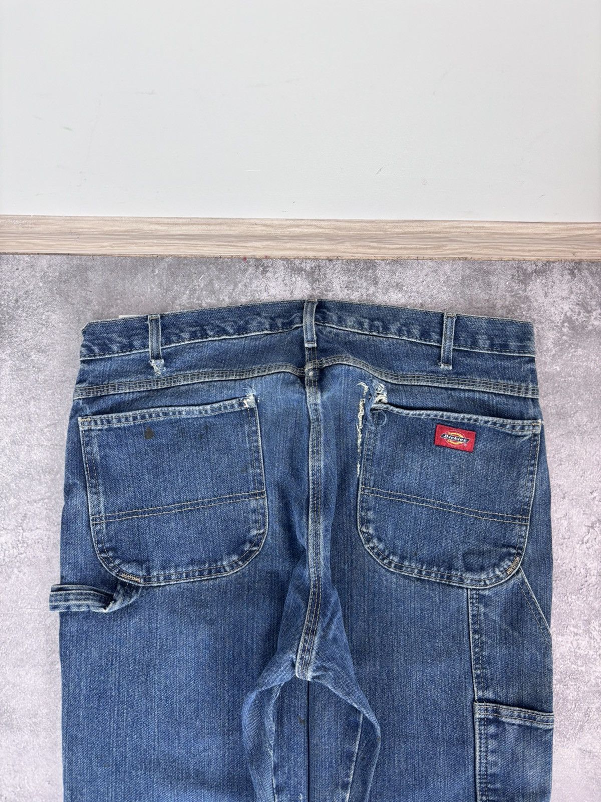 Dickies Dickies Men’s Denim Jeans Blue Distressed USA Workwear Size US 36 / EU 52 - 8 Thumbnail