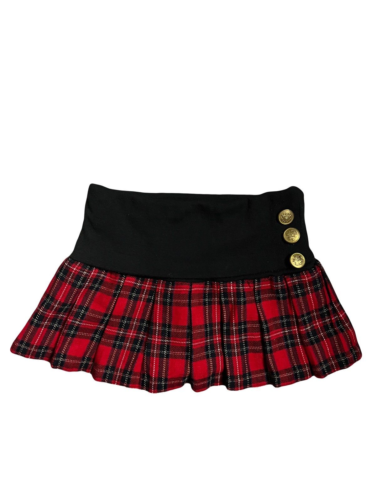 Japanese Brand Colza tartan pleated mini skirt 🥀🌲 Size 26" / US 2 / IT 38 - 2 Thumbnail