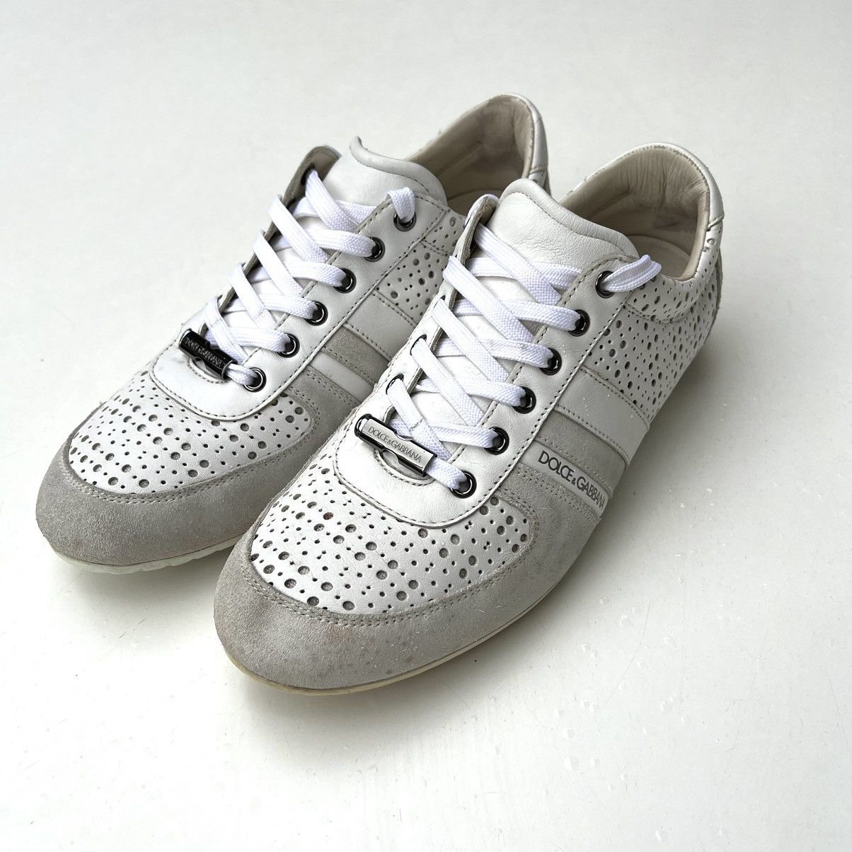 Dolce & Gabbana DOLCE & GABBANA Low Top Leather Sneakers Size US 8 / EU 41 - 3 Thumbnail