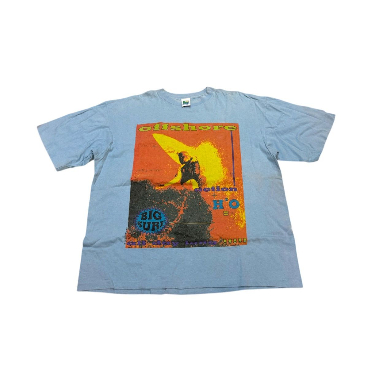 Ocean Pacific × Vintage Vintage 90s Off Shore Big Surf T-Shirt Ocean Pacific Size US XL / EU 56 / 4 - 1 Thumbnail