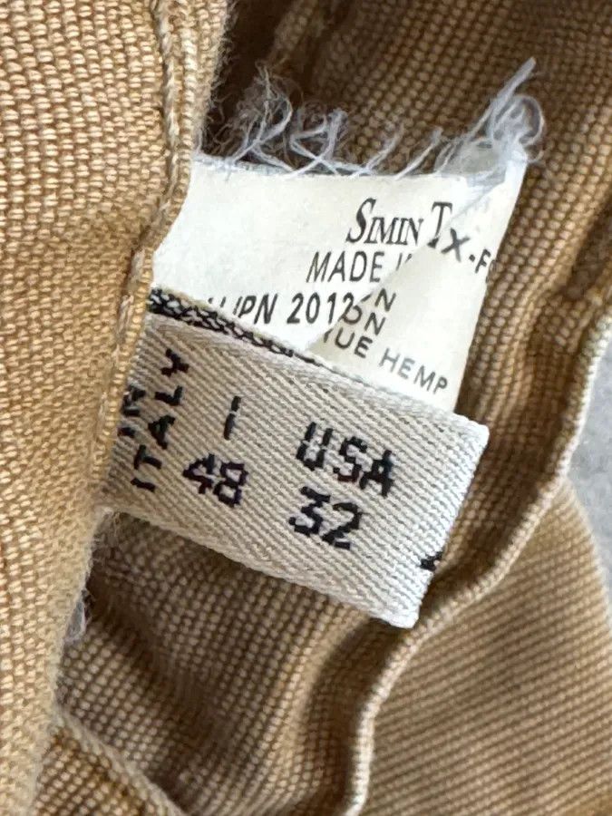 Armani 2000s Armani Irregular Straight Relaxed Beige Pants Size US 30 / EU 46 - 12 Thumbnail