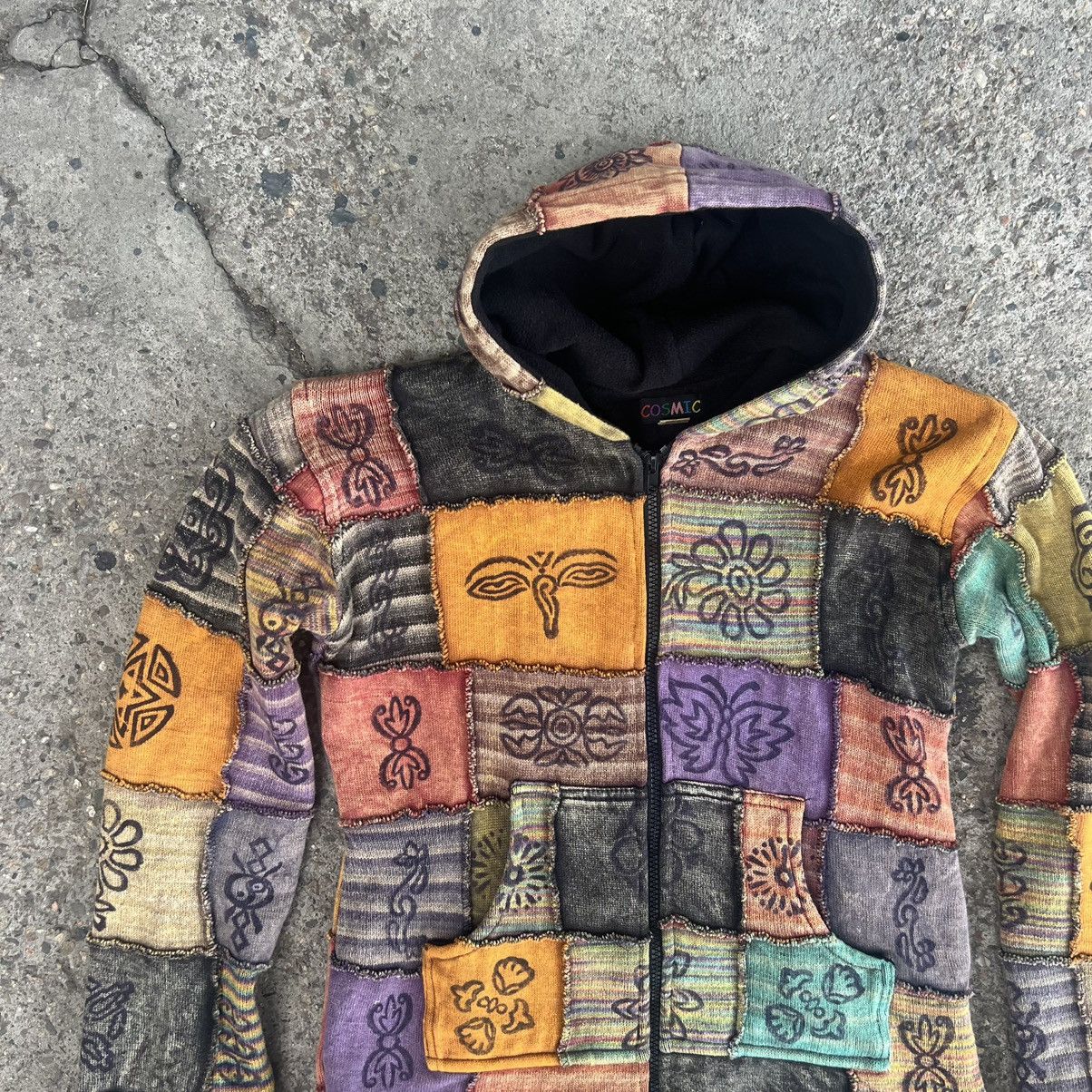 Japanese Brand × Vintage vintage patchwork jacket made in Nepal Size M / US 6-8 / IT 42-44 - 3 Thumbnail