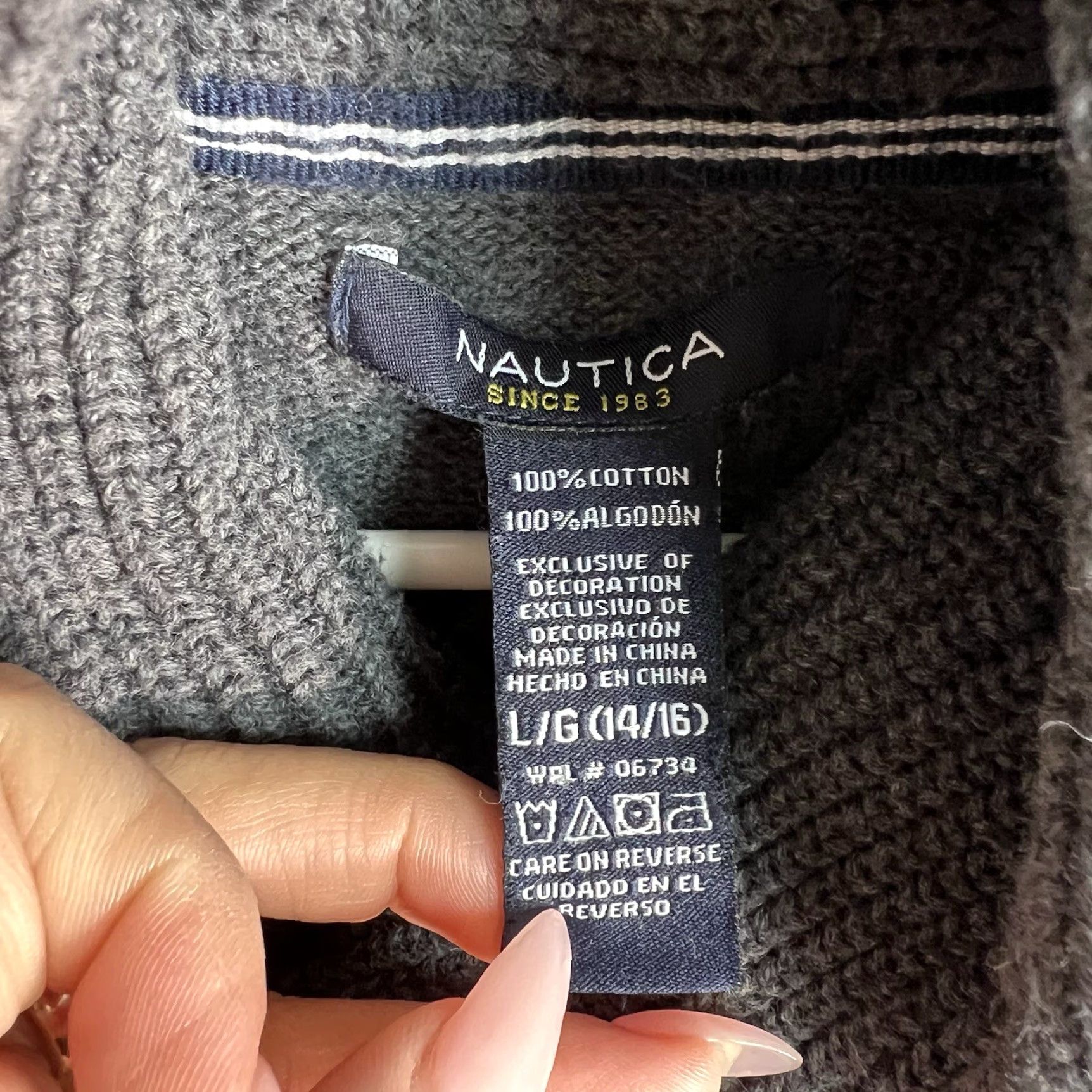 Nautica Nautica Cowl Neck Knit Sweater Womens Large Dark Gray Pullover Sweatshirt Size L / US 10 / IT 46 - 5 Thumbnail