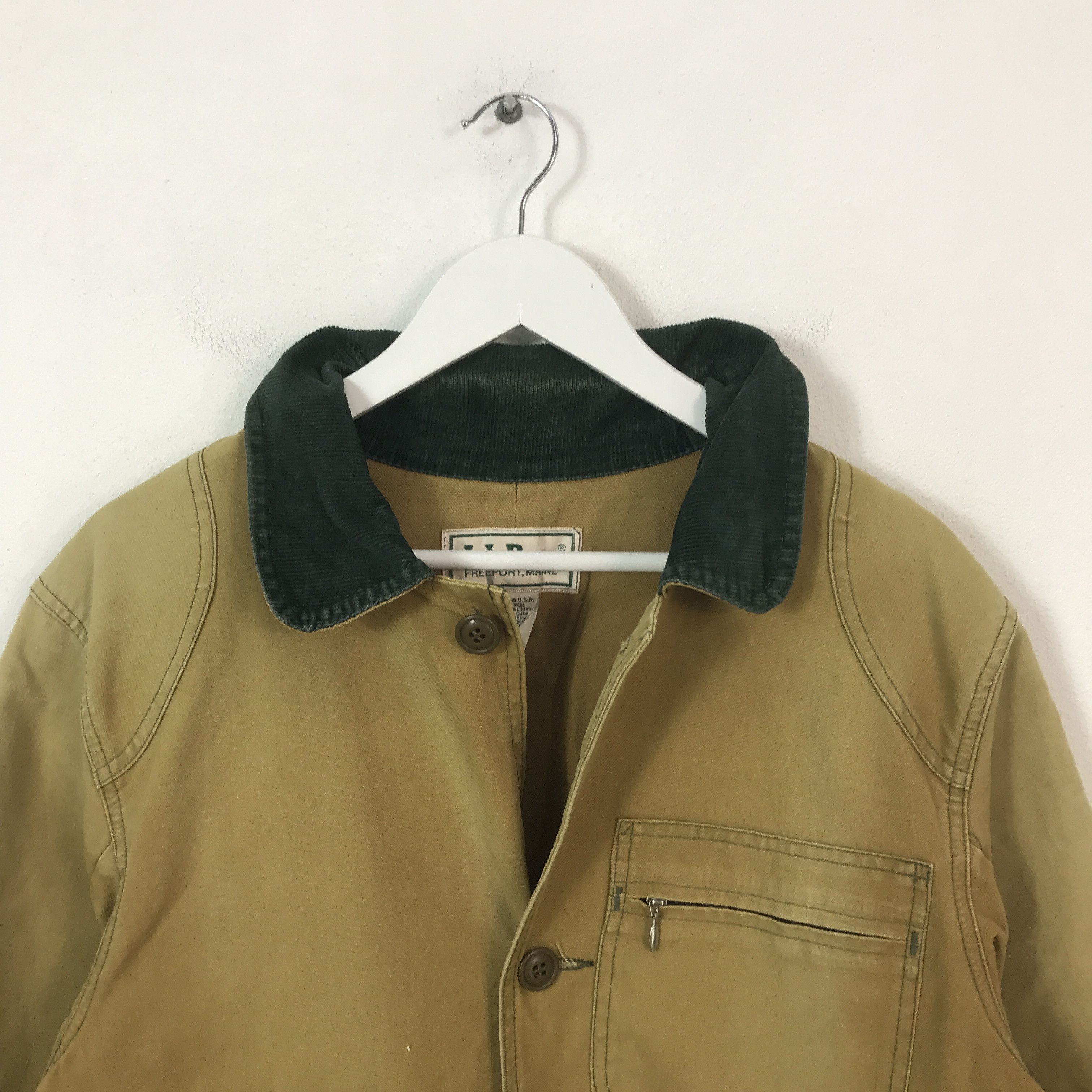 L.L. Bean Vintage LL Bean freeport,maine Button Chore Faded jacket Size US M / EU 48-50 / 2 - 2 Thumbnail