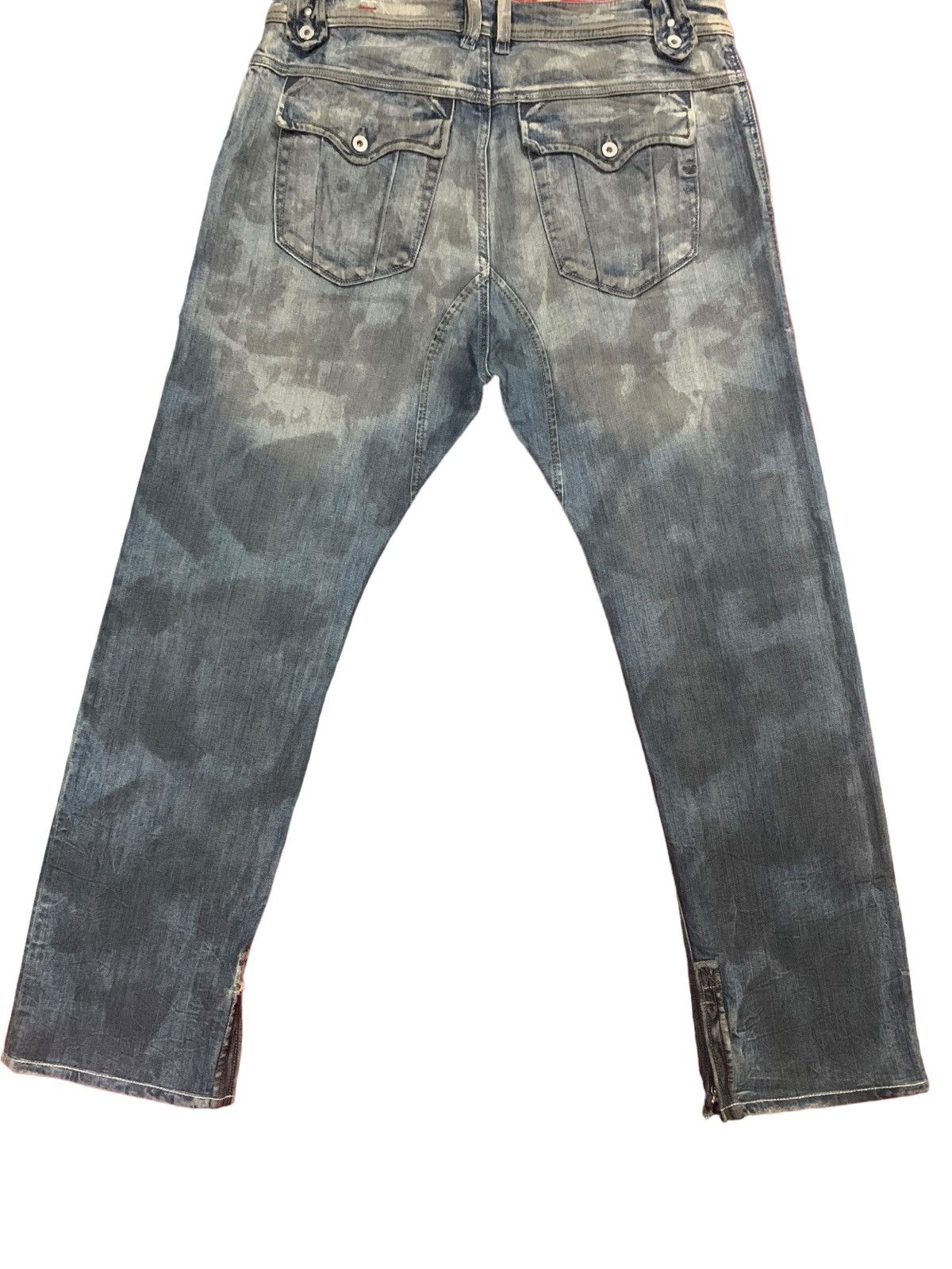 Diesel × Diesel Black Gold 🔥Rare🔥 Diesel ButtonFly Grey Mud Wash Jeans Size US 31 - 2 Thumbnail