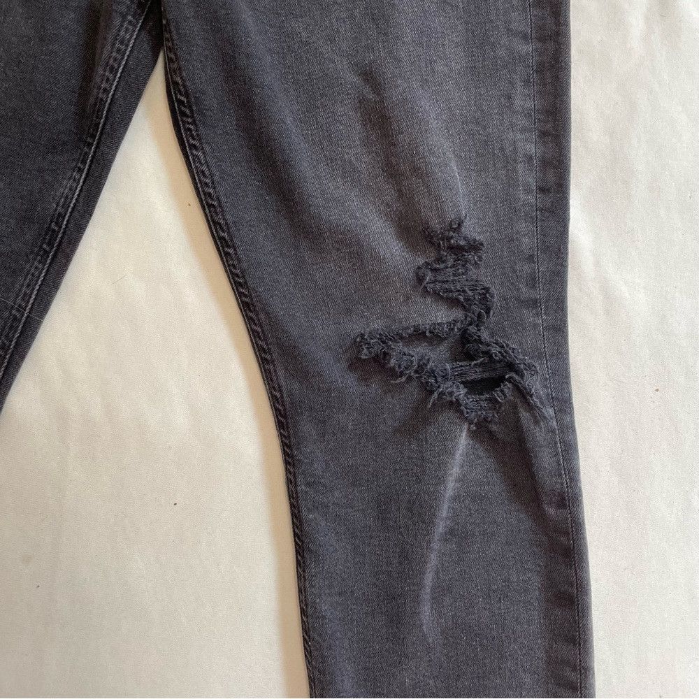 Agolde New Agolde Nico Cassette Distressed Black Jeans Size 32 Size 32" / US 10 / IT 46 - 7 Thumbnail