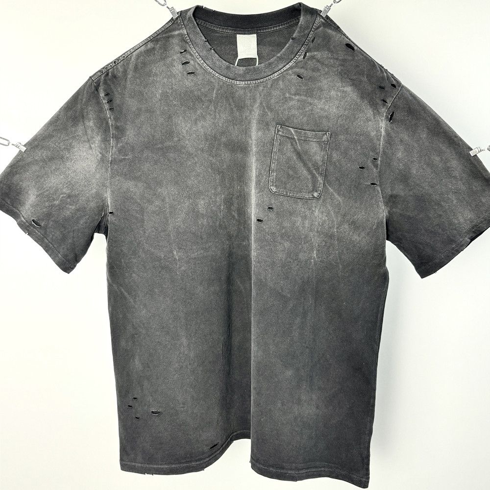 Japanese Brand Cotton Distressed Hole Pocket tee Size US S / EU 44-46 / 1 - 1 Thumbnail