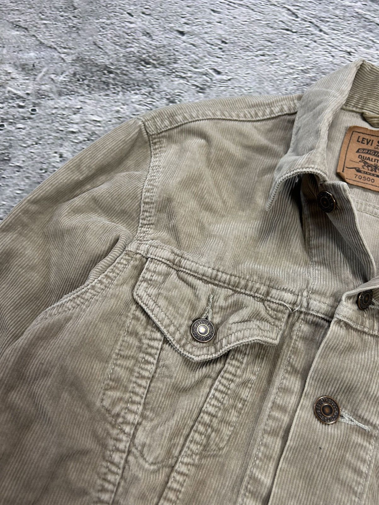 Levi's × Vintage Levi’s corduroy jacket vintage beige silver tab 70500 Size S / US 4 / IT 40 - 4 Thumbnail