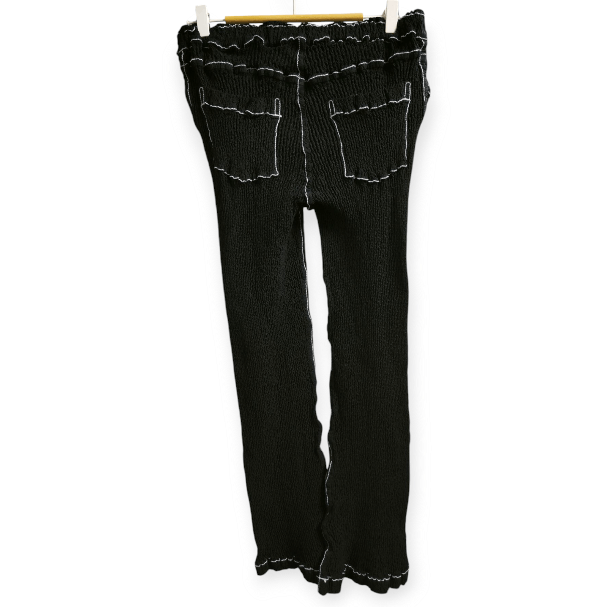 Pleats Please Issey Miyake Popcorn Cauliflower Black/White Pant Size 37" - 4 Thumbnail