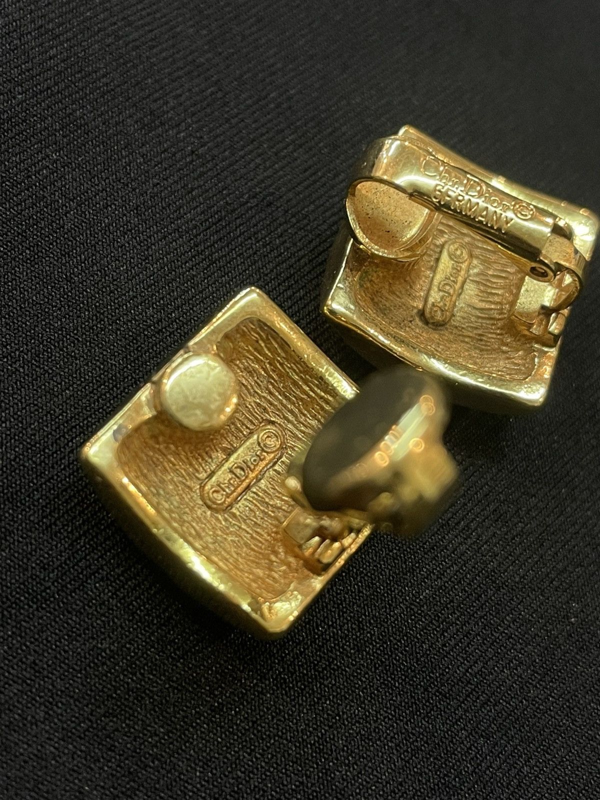 Christian Dior Monsieur Christian Dior Basketweave Earrings Size ONE SIZE - 4 Thumbnail