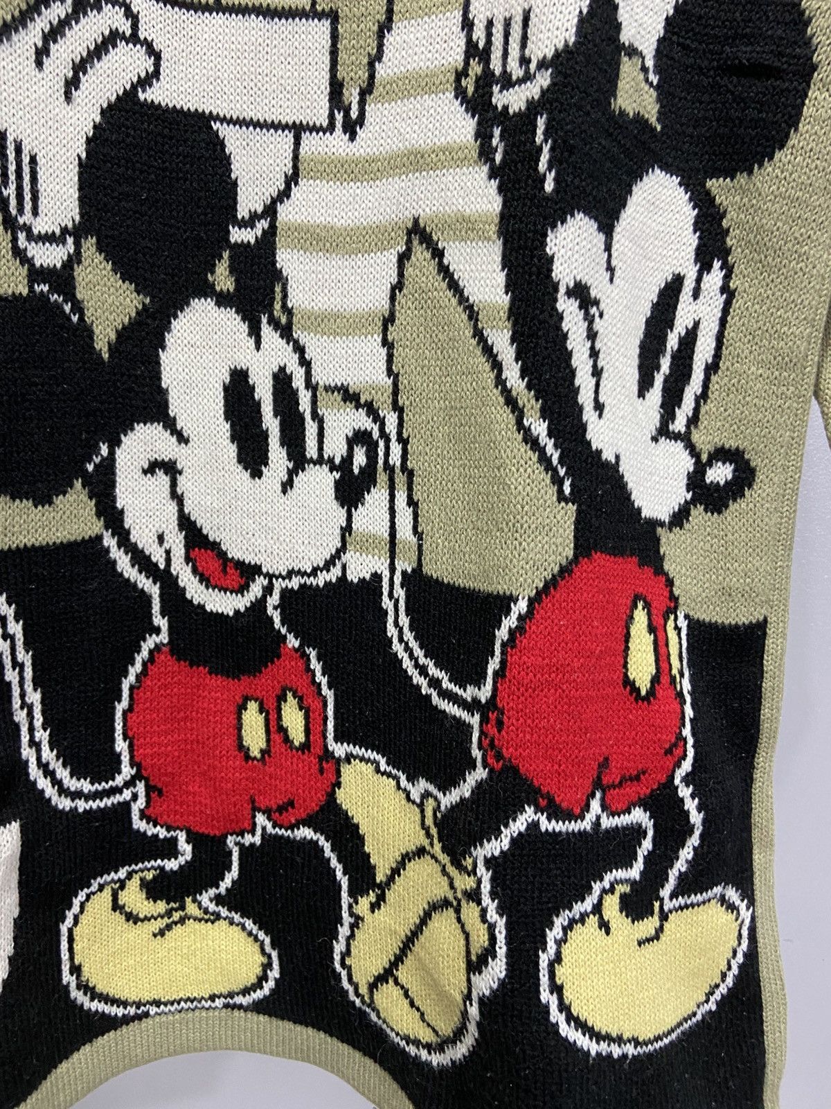 Japanese Brand × Mickey Mouse Vintage 90s Mickey Mouse Disney company Yoshimura knitwear Size M / US 6-8 / IT 42-44 - 5 Thumbnail