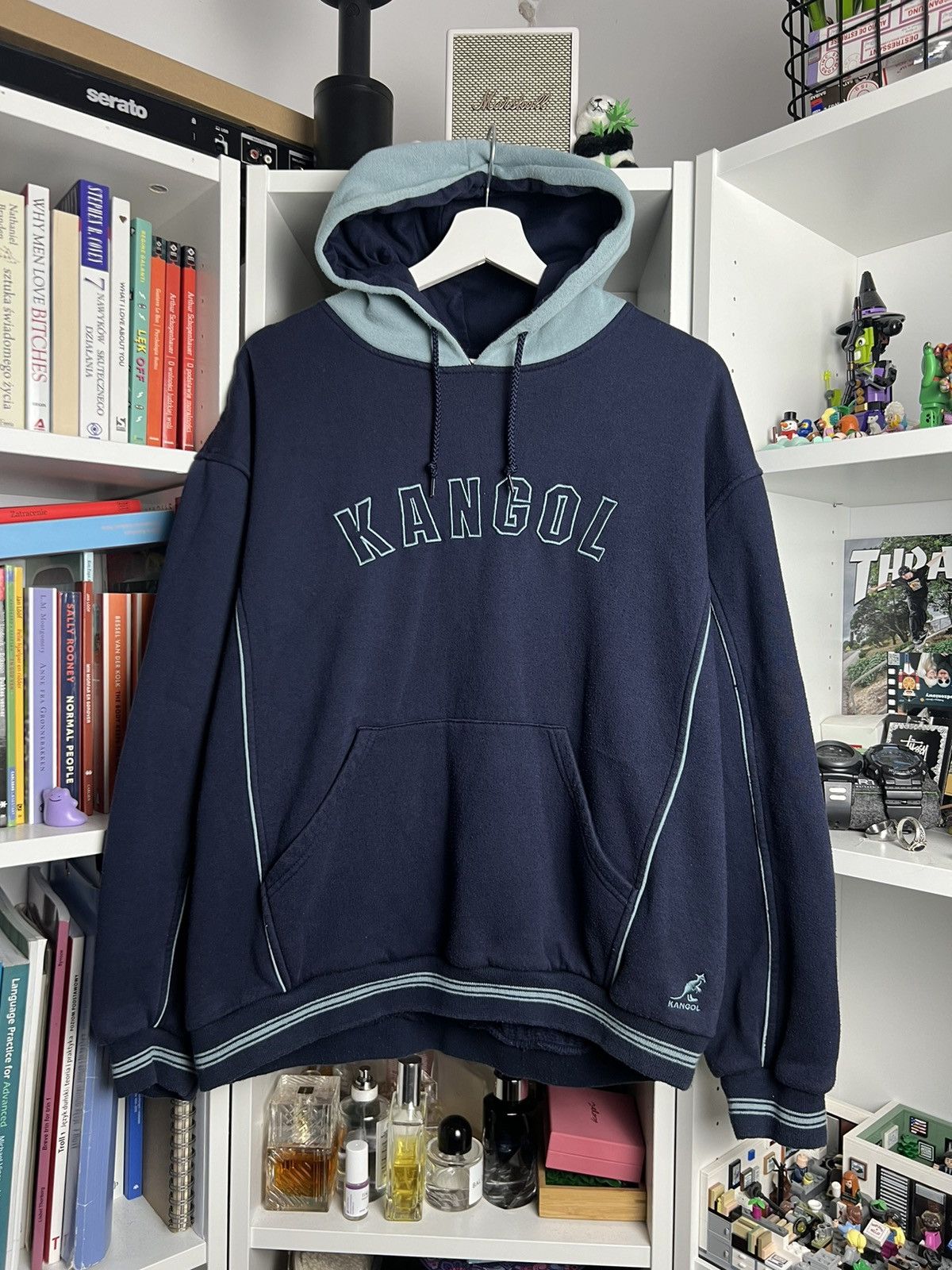 Vintage Y2K Kangol spellout logo hoodie L skate baggy boxy