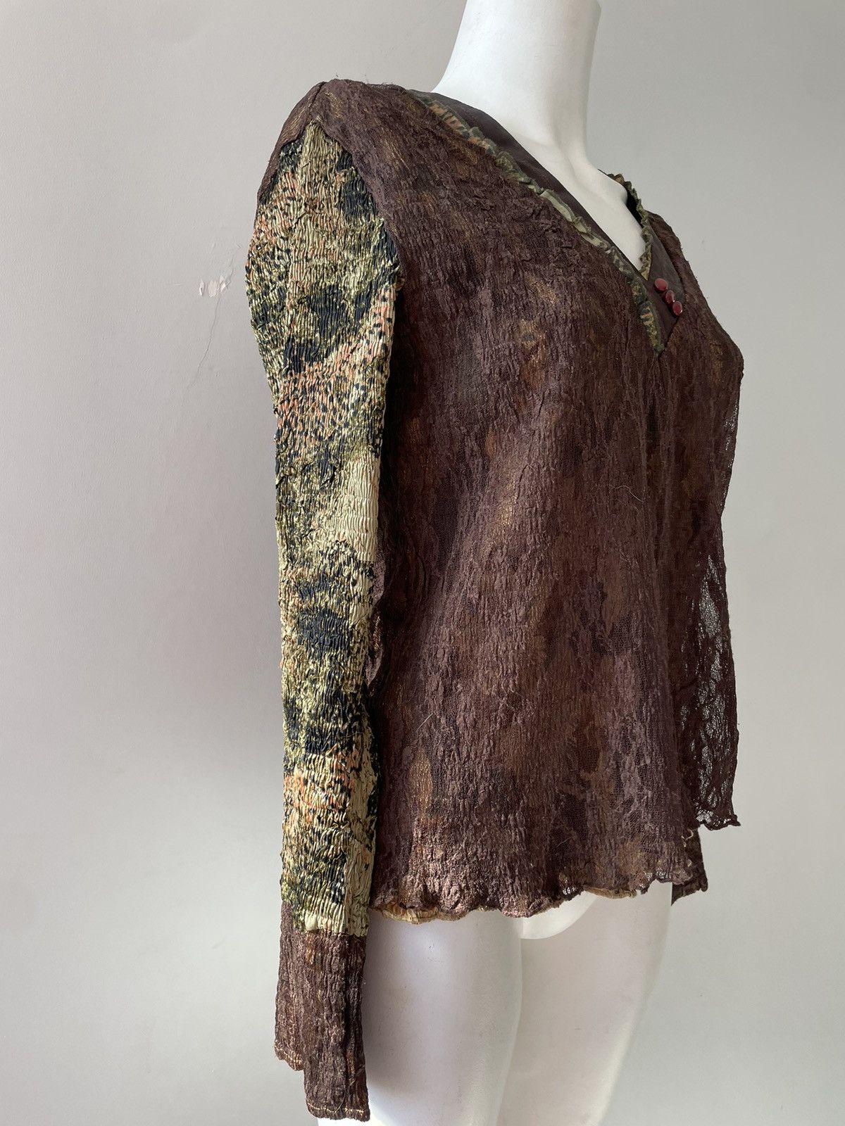 Vintage Italian blouse Size L / US 10 / IT 46 - 6 Thumbnail