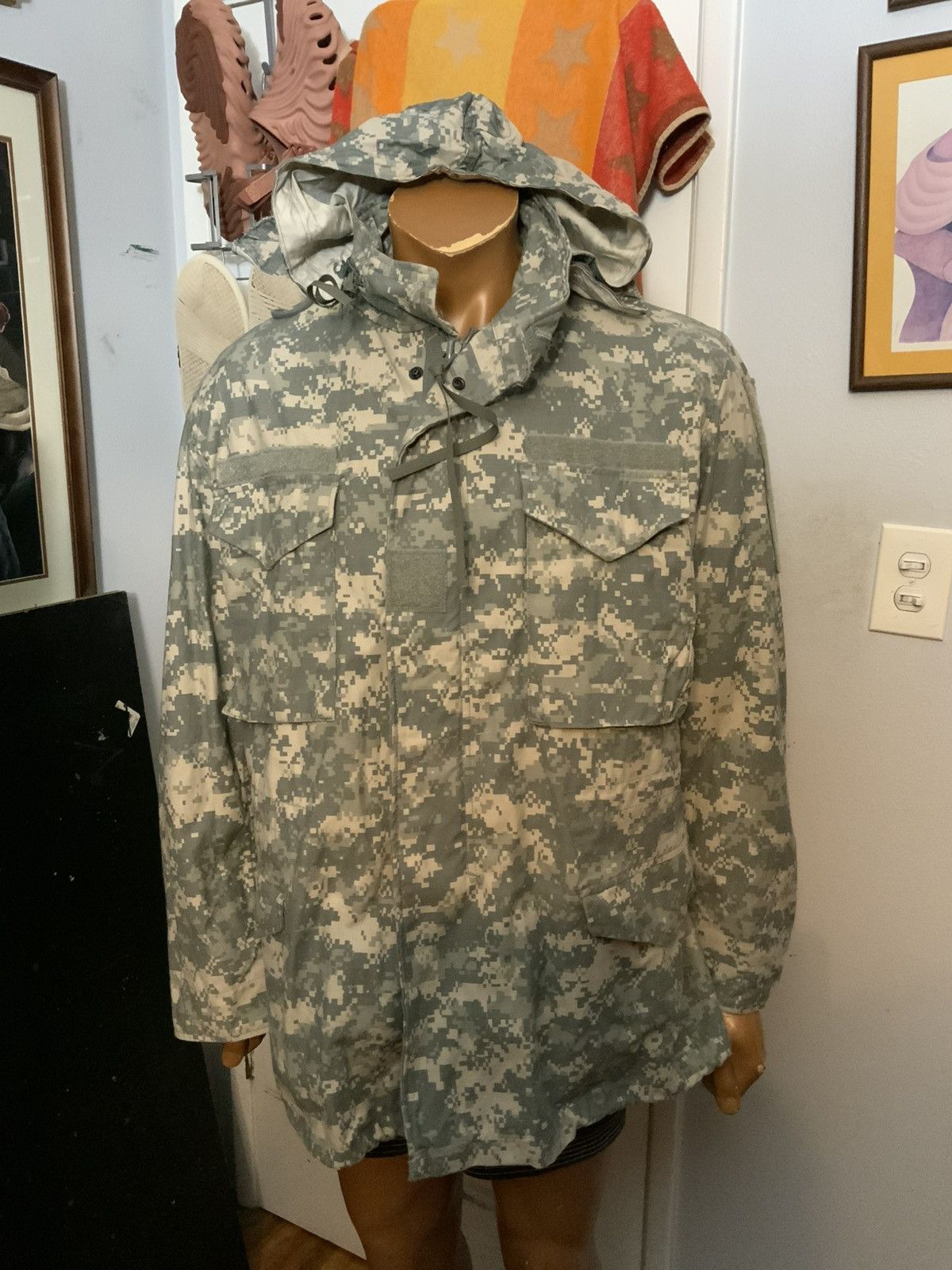 Other Golden US Army Military Digital Camo Field Utility Jacket Size US L / EU 52-54 / 3 - 9 Thumbnail