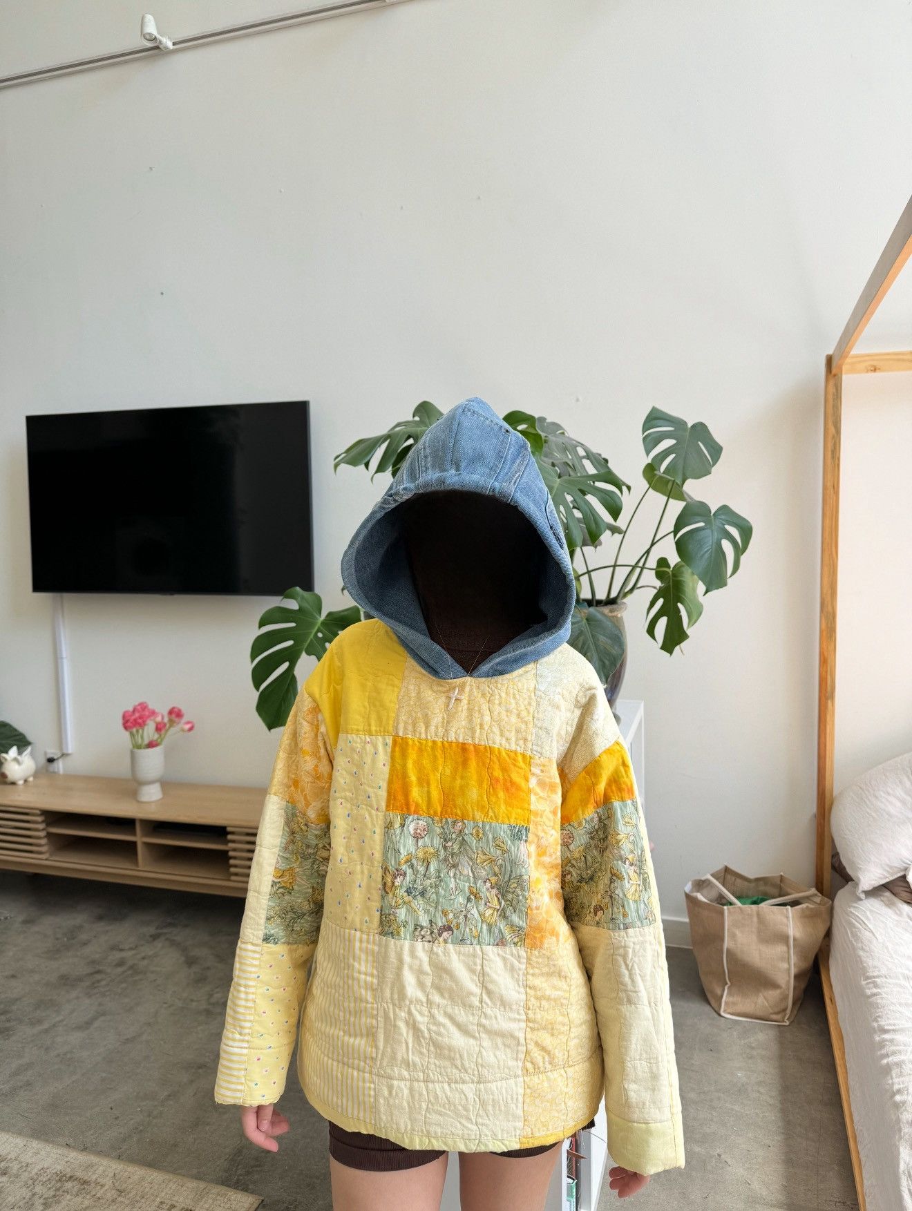 Handmade Fairy Quilted Hoodie Size M / US 6-8 / IT 42-44 - 4 Thumbnail
