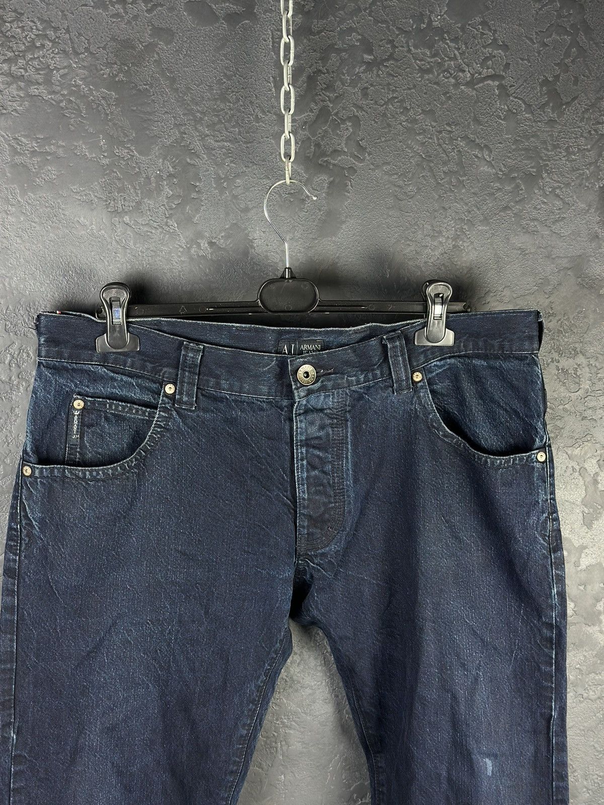Armani × Japanese Brand Vintage Armani Jeans Japanese Distressed Jeans Size US 36 / EU 52 - 2 Thumbnail