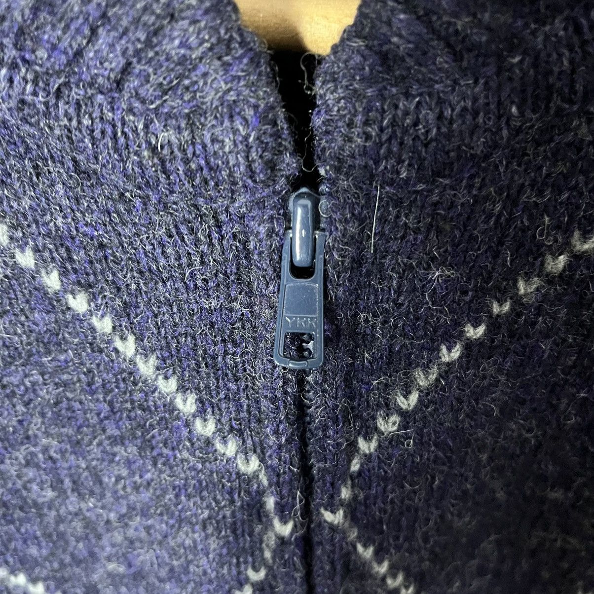 Burberry Vintage Thomas Burberry Wool Argyle Cardigan Sweater Luxury Size US L / EU 52-54 / 3 - 3 Thumbnail