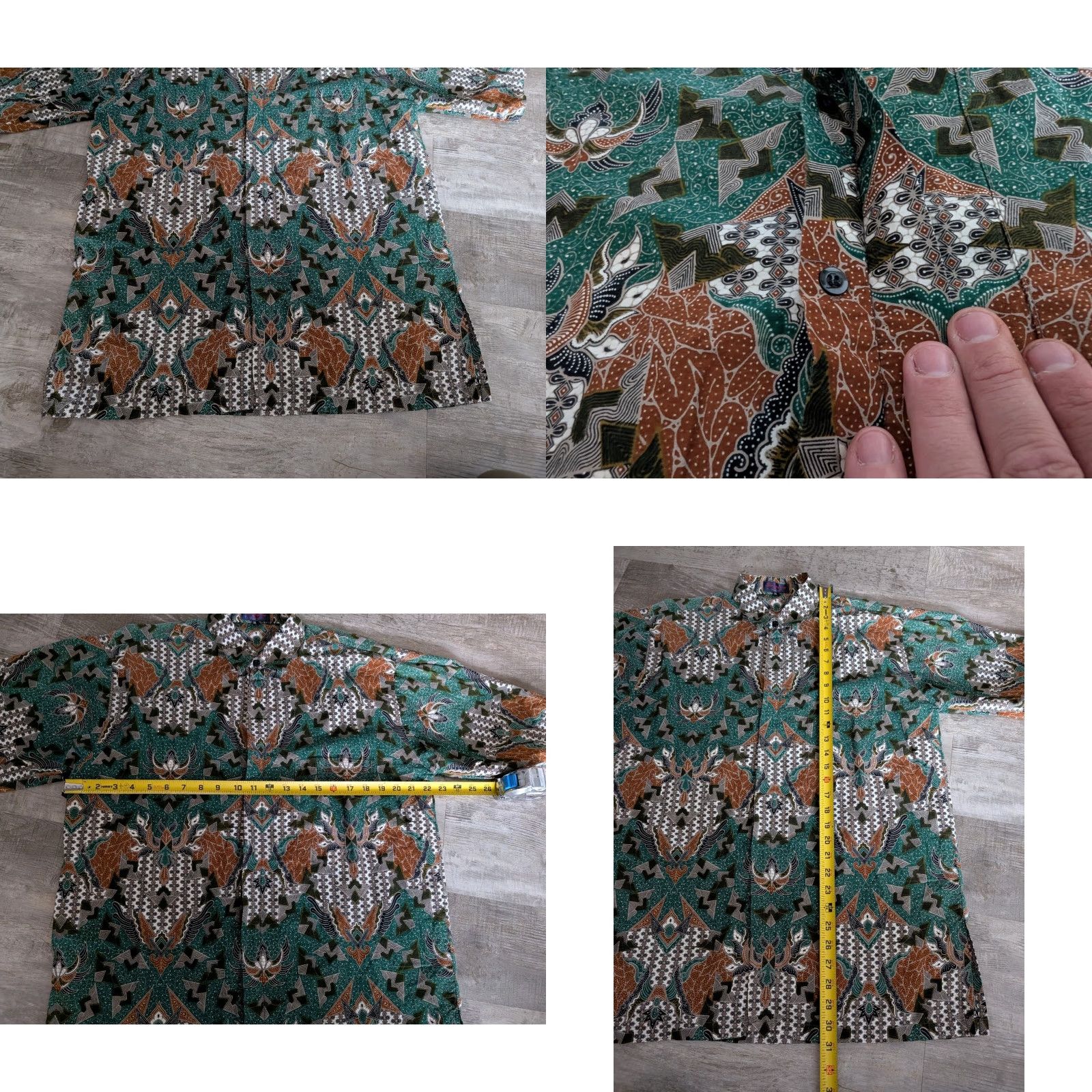 Vintage Singapore Collection Mens Short Sleeve Button Up Shirt All Over Print AOP XL EUC Size US XL / EU 56 / 4 - 8 Thumbnail
