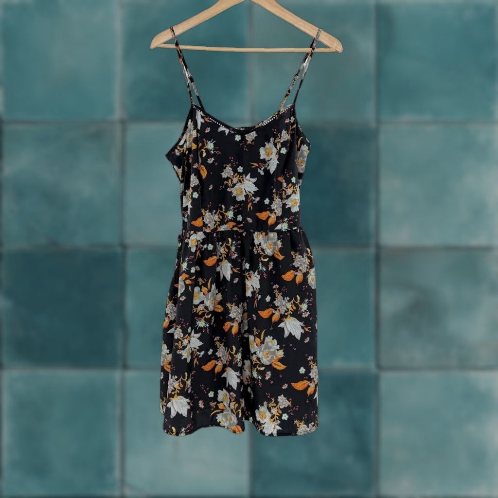 Vintage Xhilaration Floral Print Smocked Waist Spaghetti Strap Dress Womens XXL Size XXL / US 16-18 / IT 52-54 - 1 Thumbnail