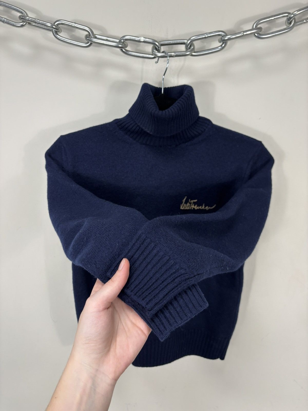 Other Luis Trenker Women’s Navy Blue Ski Wool Turtleneck Sweater Size XXS / US 00 / IT 34 - 4 Thumbnail