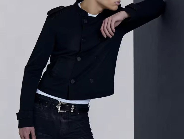 Japanese Brand Black Button Down Jacket Size US XL / EU 56 / 4 - 7 Thumbnail