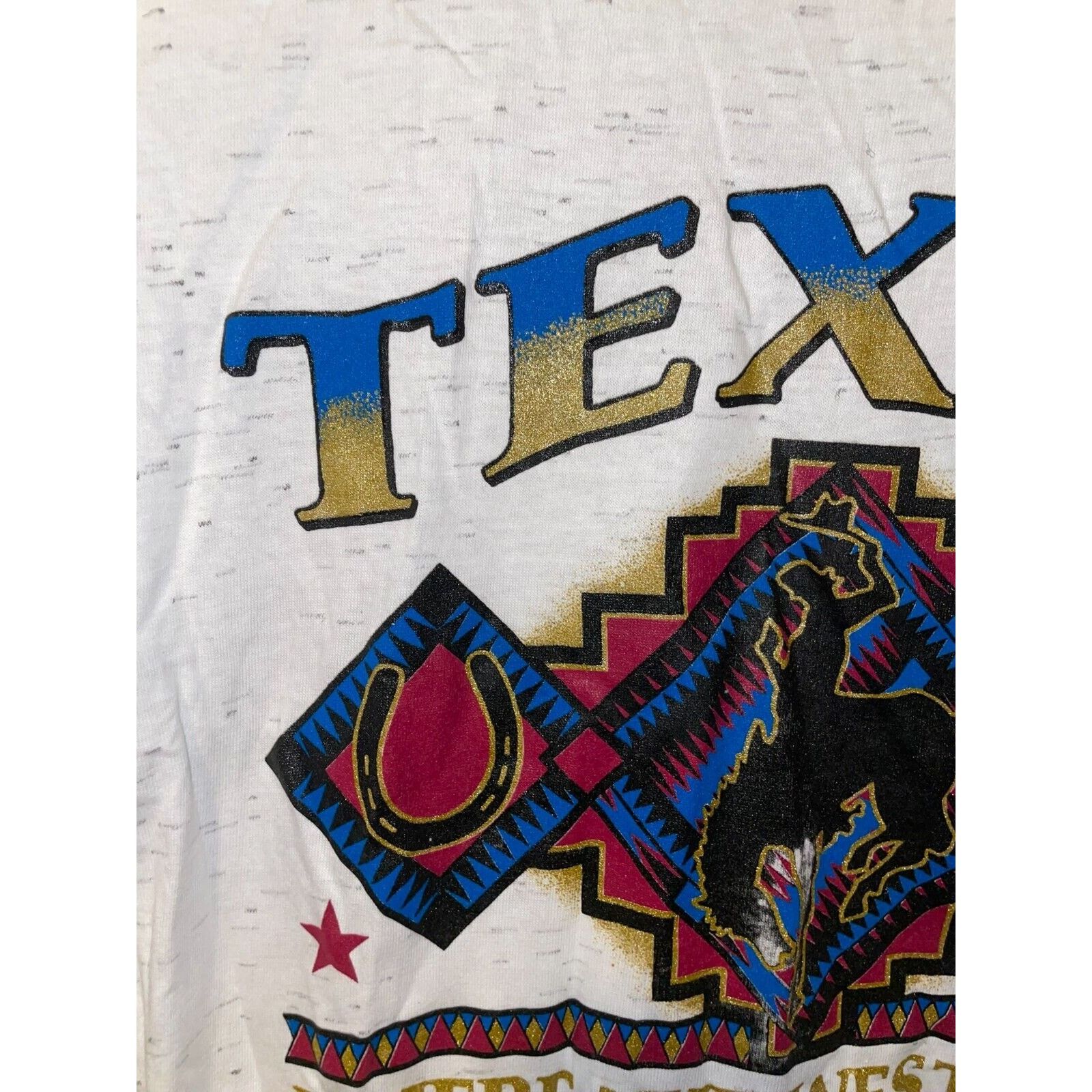 Vintage Vintage Texas Shirt Where The West Begins Cowboy Tee 90s Size US M / EU 48-50 / 2 - 3 Thumbnail