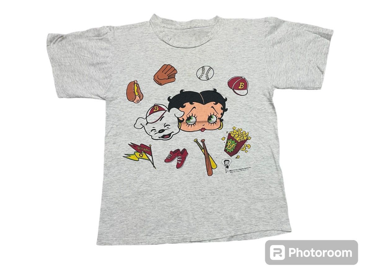 Vintage 80s BETTY BOOP BASEBALL TEES Size US S / EU 44-46 / 1 - 2 Thumbnail