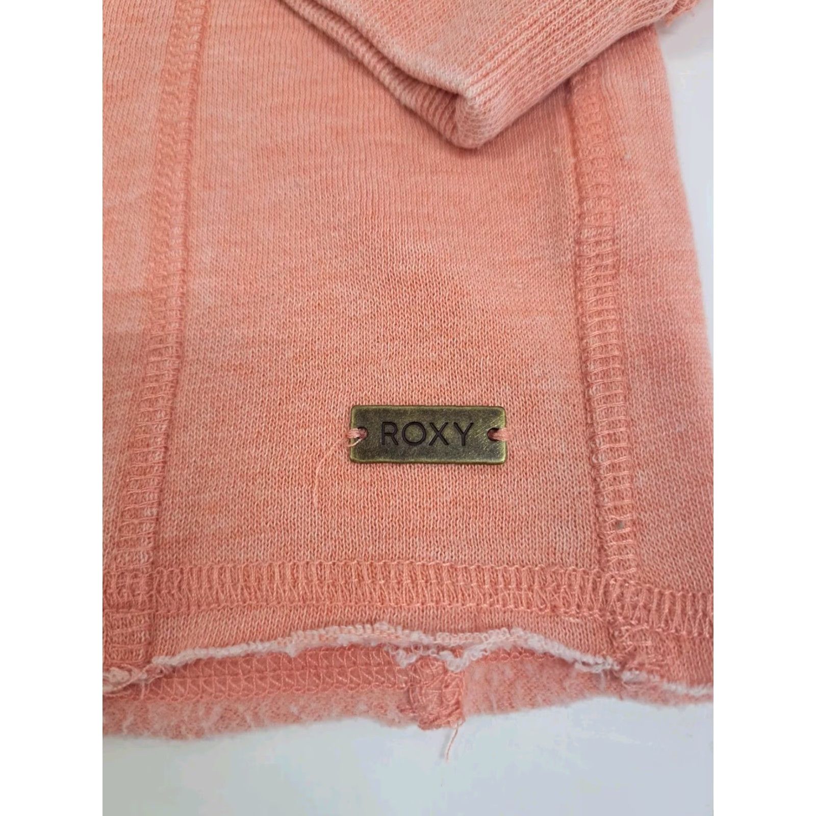 Vintage ROXY Sweatshirt Long Sleeve Pullover Orange Size L Women Beach Waves Mountains Logo Fleece Knit Graphic Print Size L / US 10 / IT 46 - 5 Thumbnail
