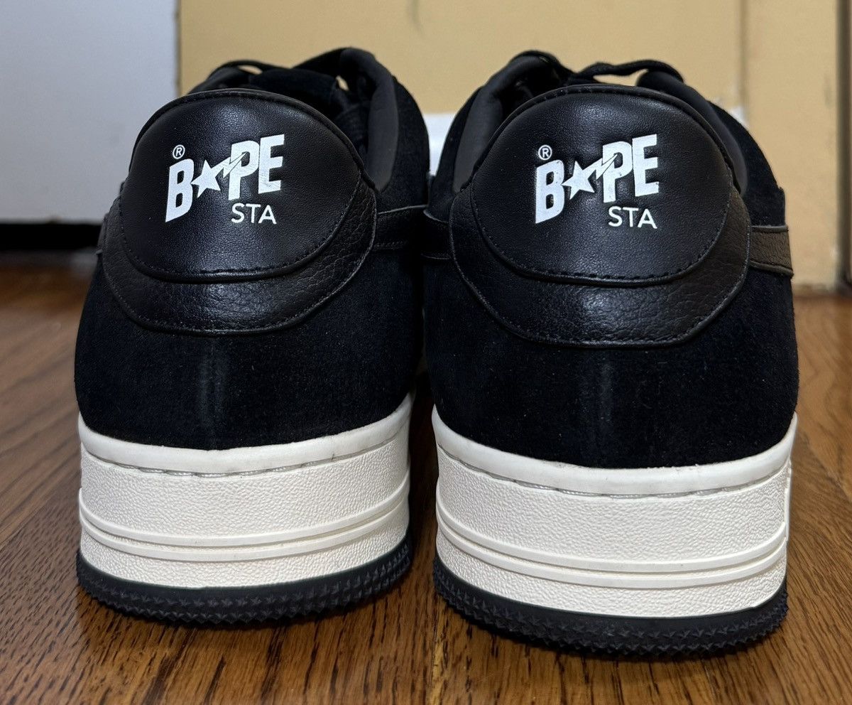 Bape Bapesta Low 'Black' 1G70191042 Men’s Size 12 Damaged Box lid Size US 12 / EU 45 - 3 Thumbnail