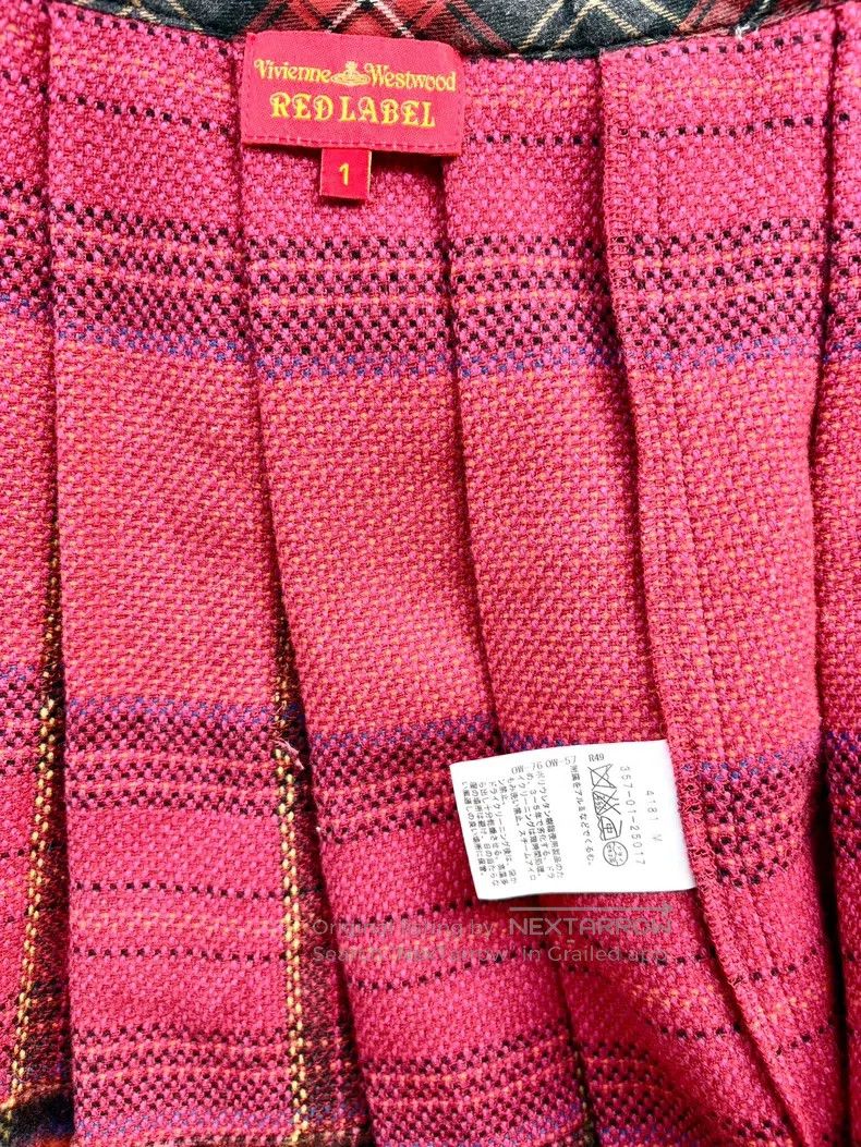 Vivienne Westwood Vivienne Westwood size 1 Sunset Colored Red Orange Plaid Bu Size 27" / US 4 / IT 40 - 8 Thumbnail
