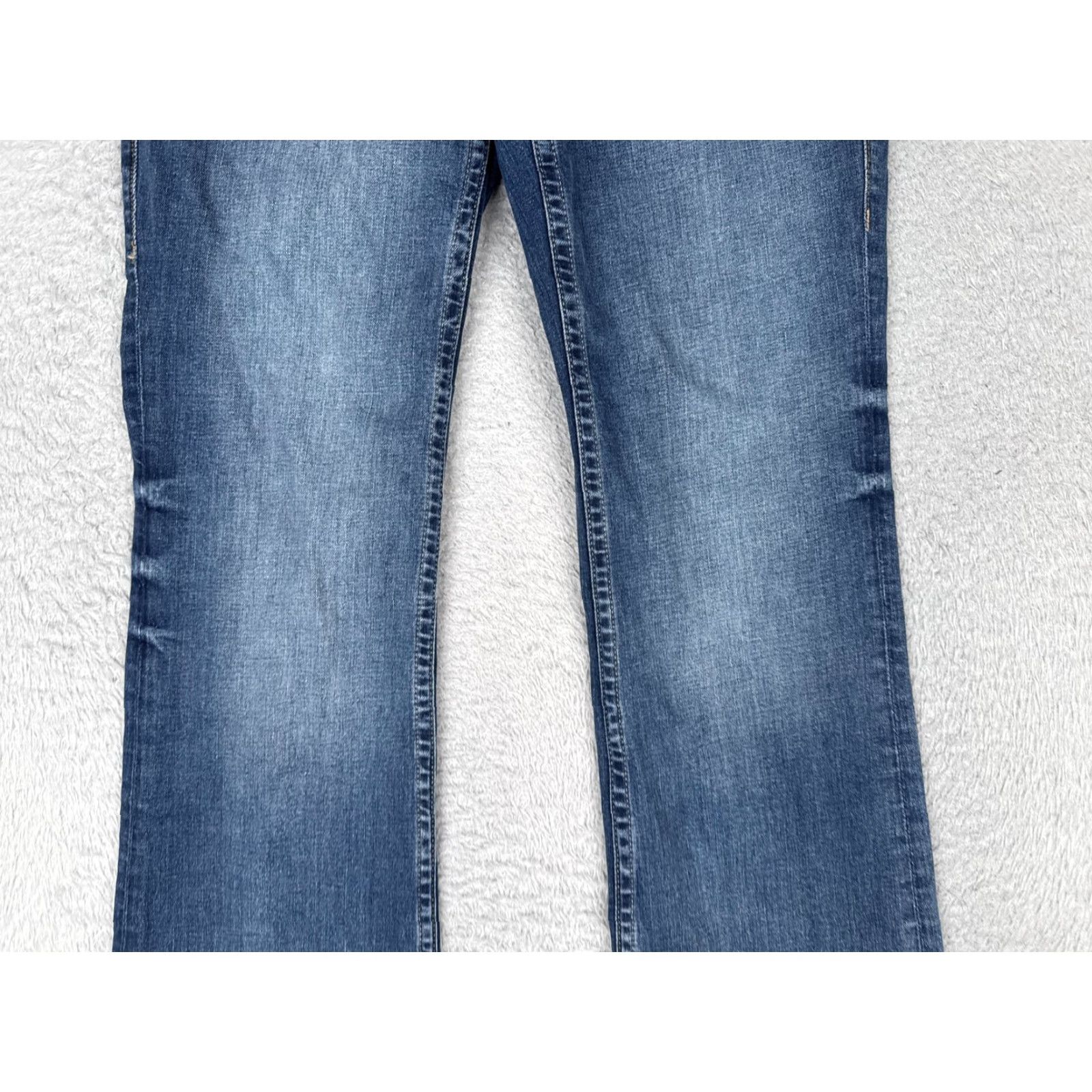 H&M H&M Jeans Womens 10 Bootcut Blue Medium Wash 5-Pocket Stretch Regular Rise 30x32 Mid 90s Theme Mens Womens Girls Size 32" / US 10 / IT 46 - 3 Thumbnail