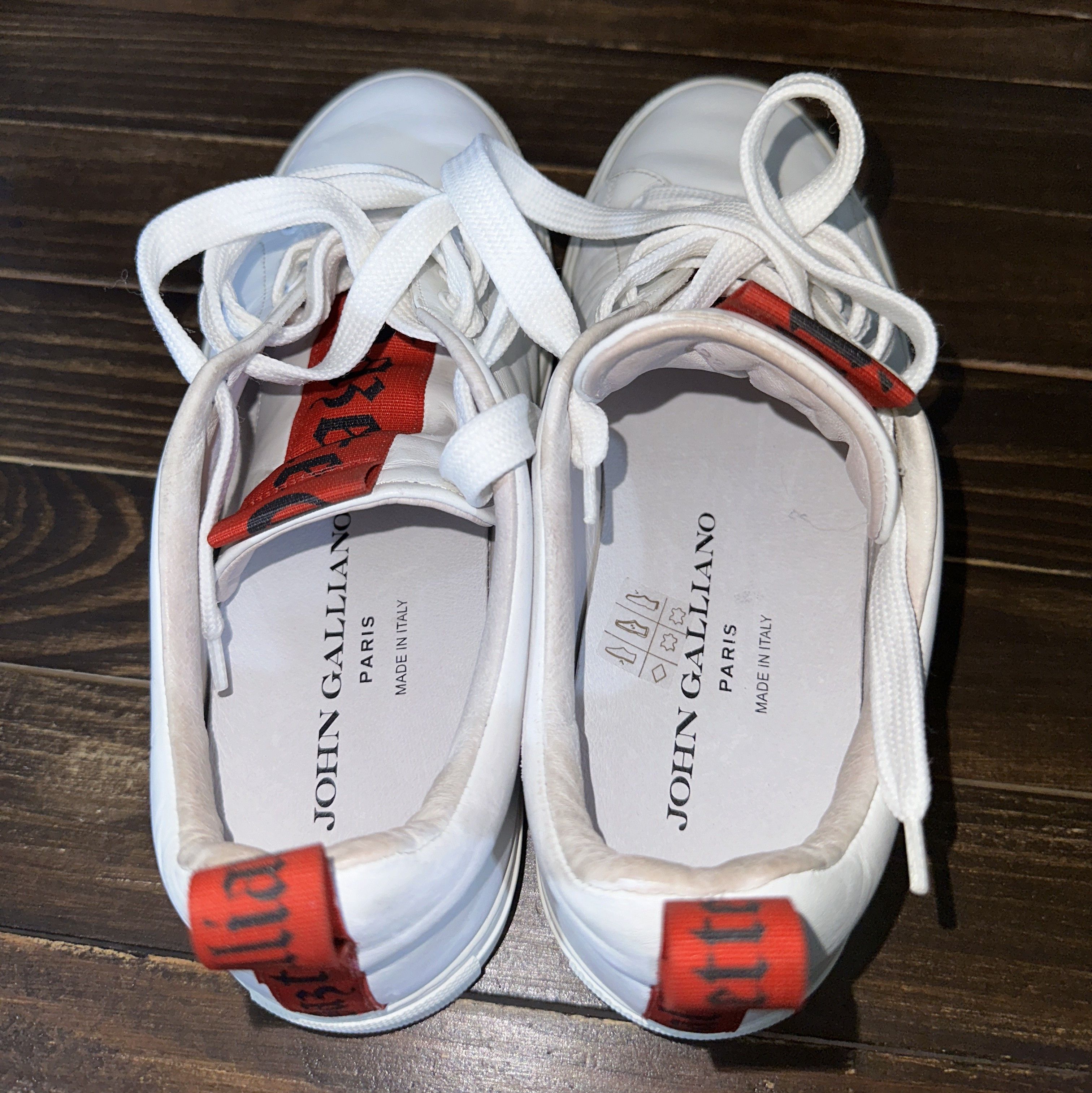 John Galliano John Galliano PARIS Made In Italy Leather Sneakers Luxury Size US 7 / EU 40 - 9 Thumbnail