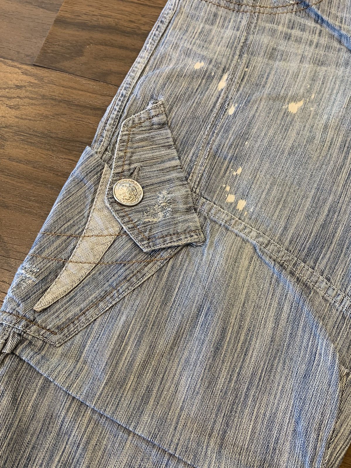 Vintage 2000s Tankus Flared jeans pants Size 32" / US 10 / IT 46 - 2 Thumbnail