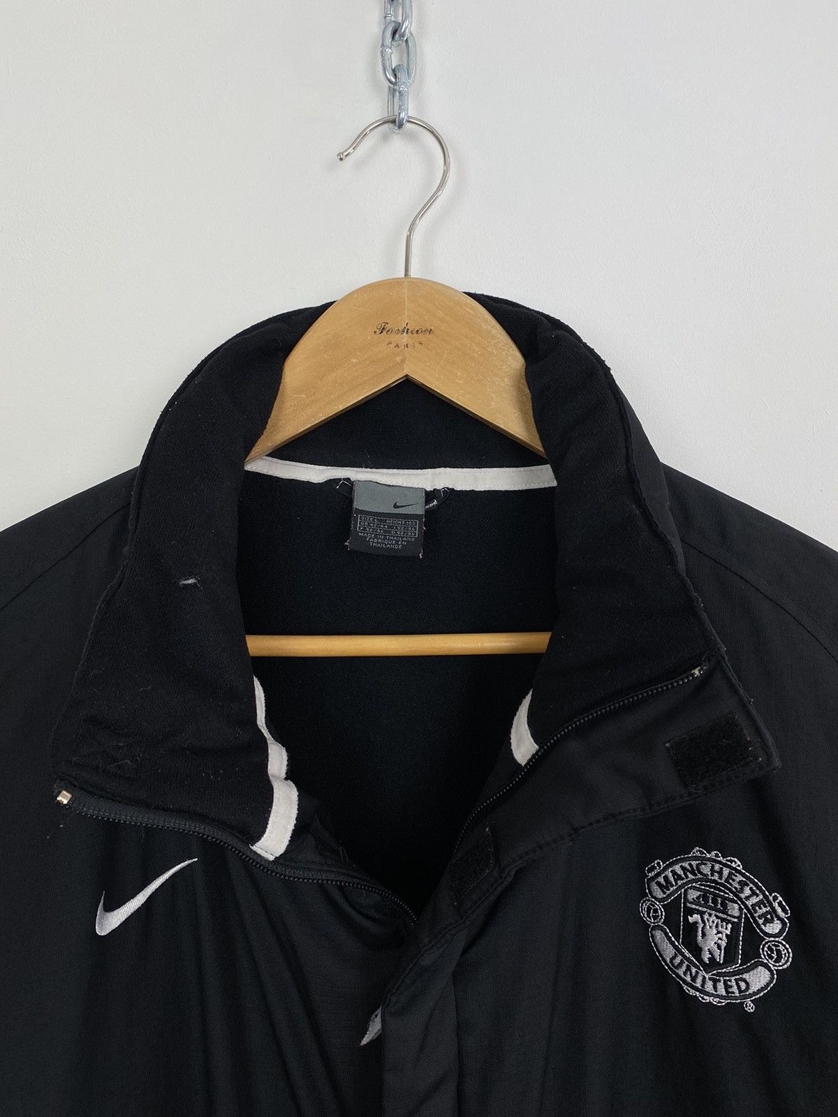 Vintage Nike Manchester United Football Jacket Coat Size L Black Top Size US L / EU 52-54 / 3 - 4 Thumbnail