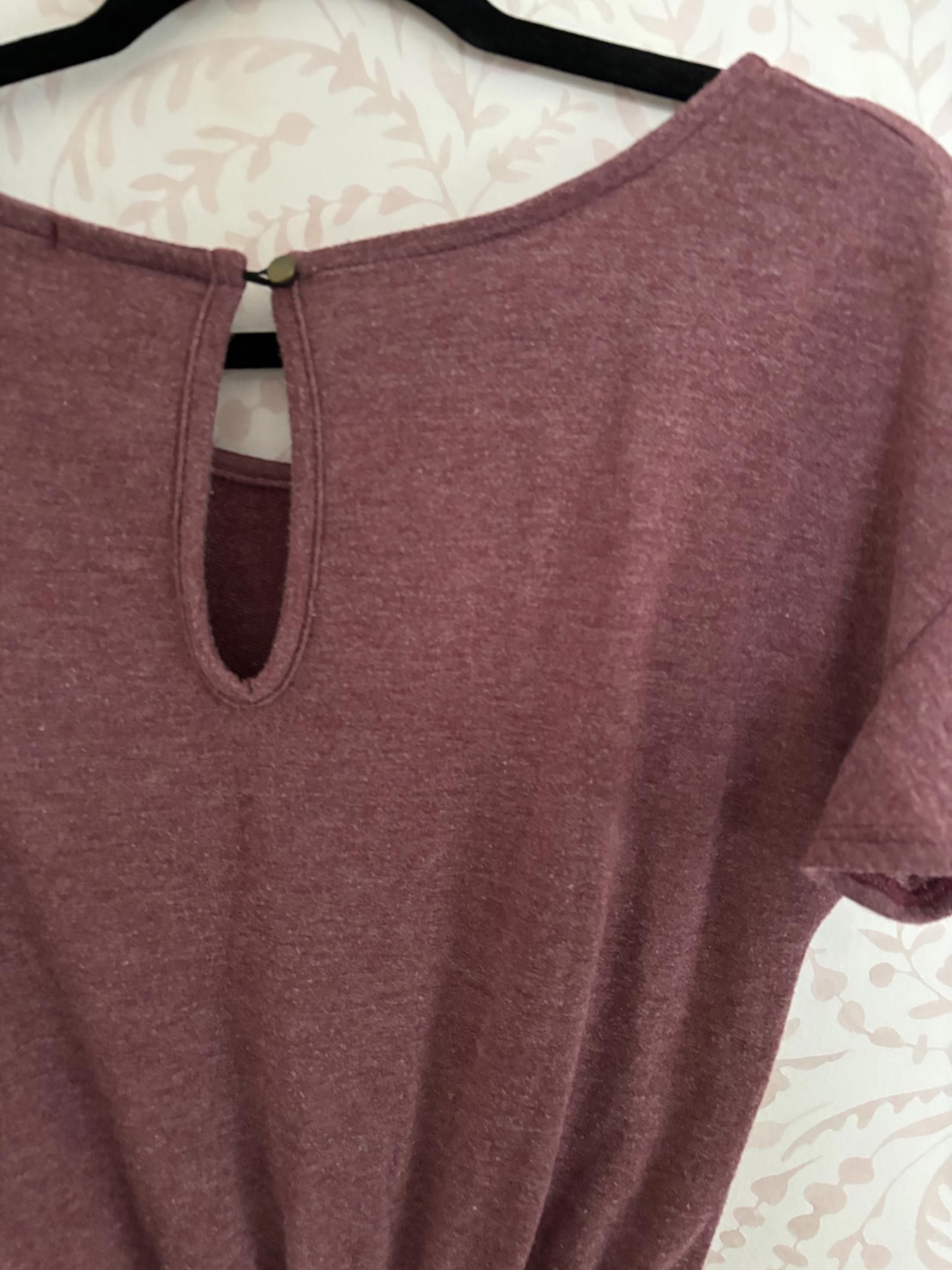 Designer EUC Stylish BluIvy Casual Ruffle Romper in Mauve Size 32" / US 10 / IT 46 - 6 Thumbnail
