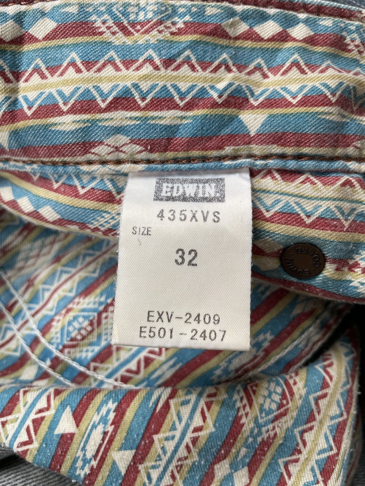 Edwin × If Six Was Nine × Vintage Edwin XV Buckle Back Jeans Size US 34 / EU 50 - 10 Thumbnail