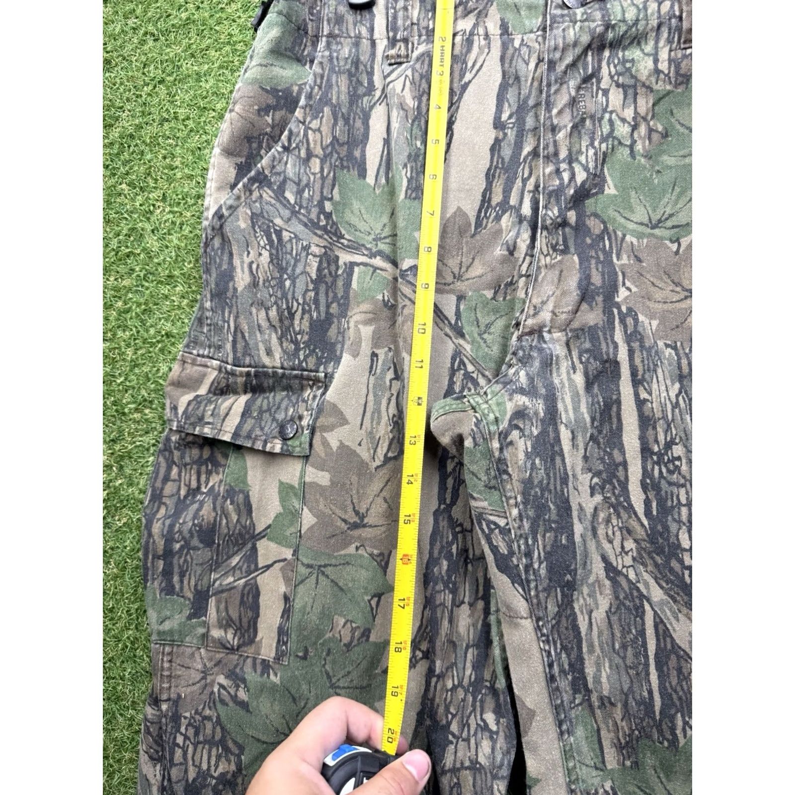 Vintage Northwest Territory Winchester Hunting Pants Mens L Camouflage Cotton Canvas Regular Fit Cargo Pockets 90s Workwear Brown Hanes? Size US 33 - 7 Thumbnail