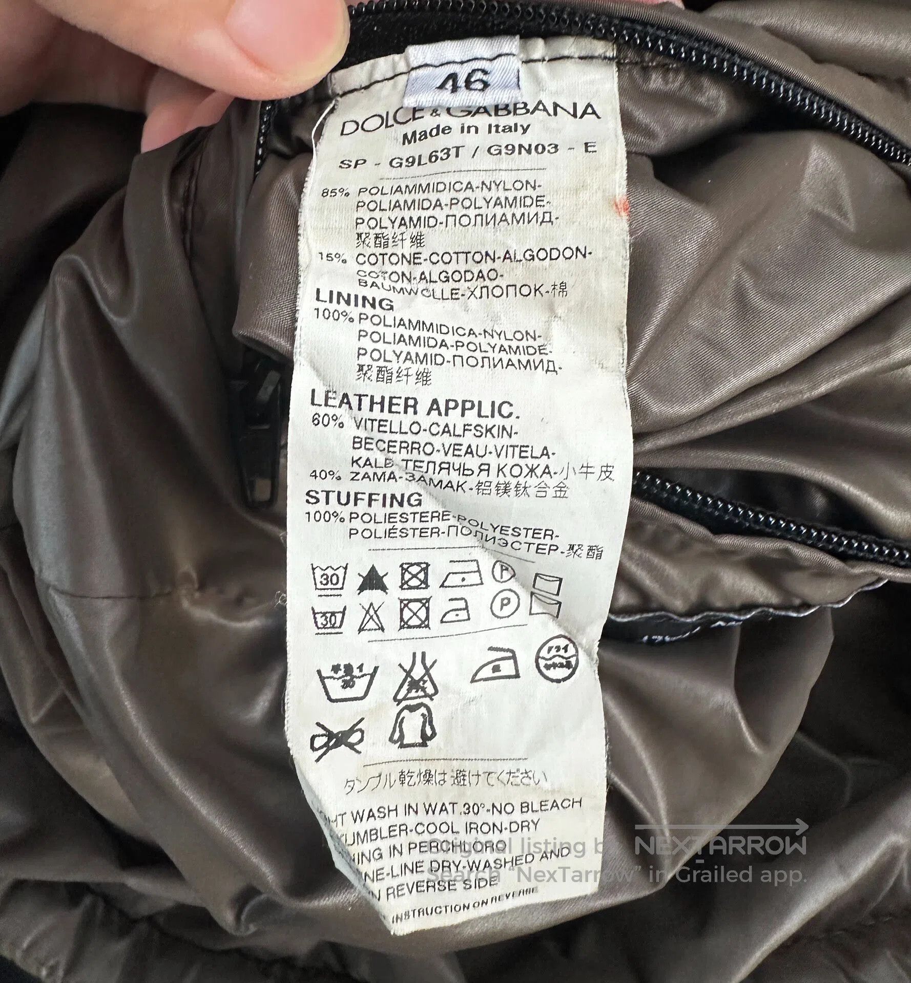 Dolce & Gabbana Dolce＆Gabbana size46 Locking pocket down jacket with down f Size US S / EU 44-46 / 1 - 7 Thumbnail