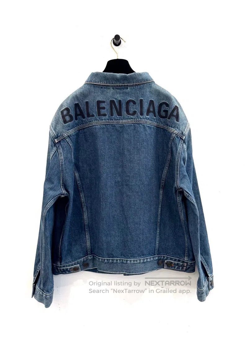 Balenciaga Balenciaga Back Logo Letter Print Single-Breasted Blue Men Size US S / EU 44-46 / 1 - 3 Thumbnail