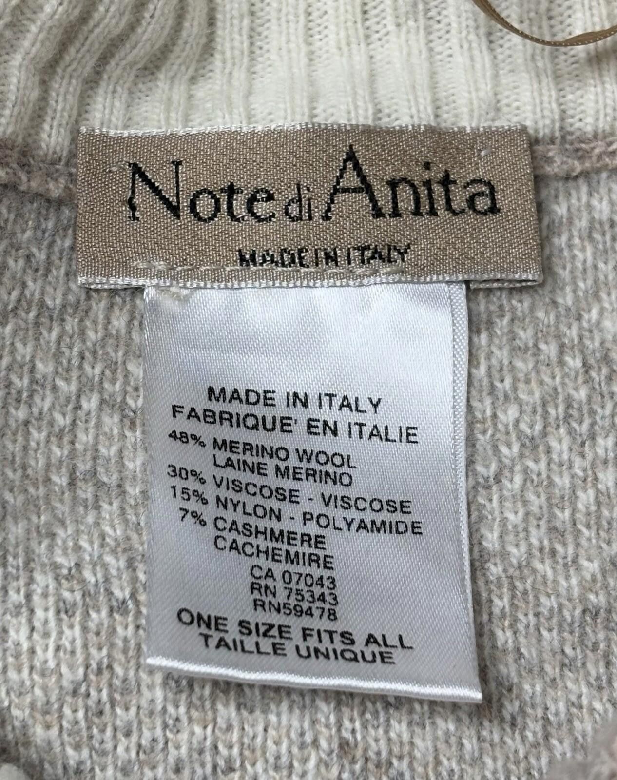 Other Note di Anita Poncho One Size Merino Wool Cashmere Italy Size ONE SIZE - 2 Thumbnail