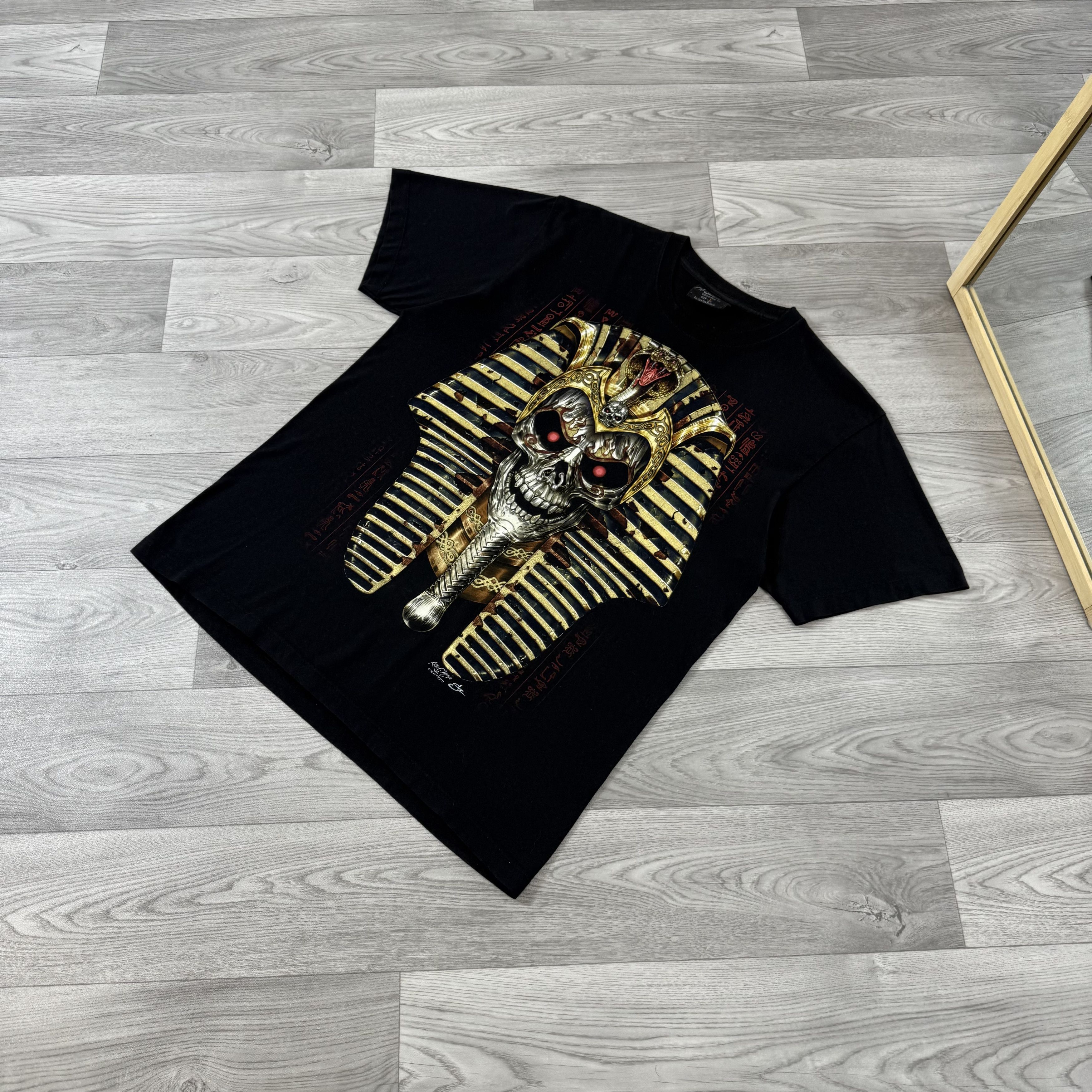 Vintage Vintage Skull Rare Egypt Rock Graphic Tee Shirt L Size US L / EU 52-54 / 3 - 7 Thumbnail