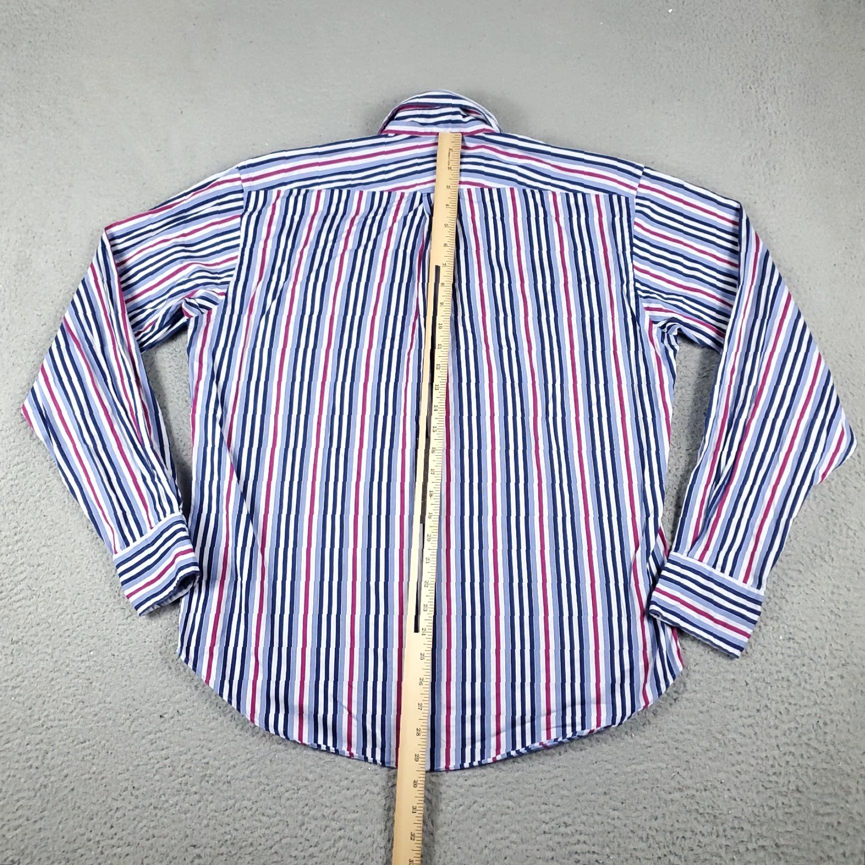 Tommy Hilfiger Tommy Hilfiger Blue Striped Button-Up Shirt Mens Medium Long Sleeve Casual Size US M / EU 48-50 / 2 - 3 Thumbnail