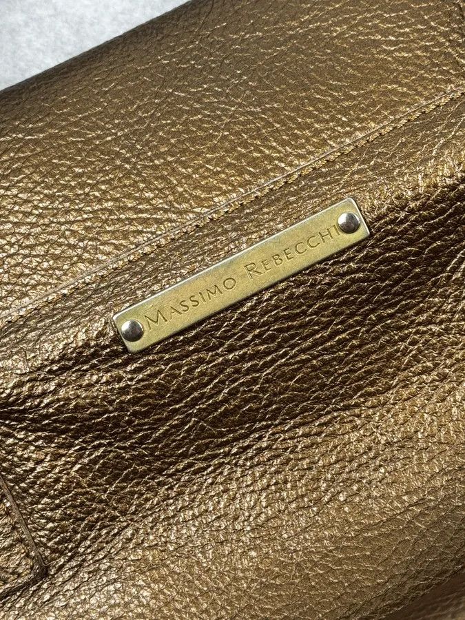 Vintage Massimo Rebecchi Gold Leather Handle Bag Size ONE SIZE - 9 Thumbnail