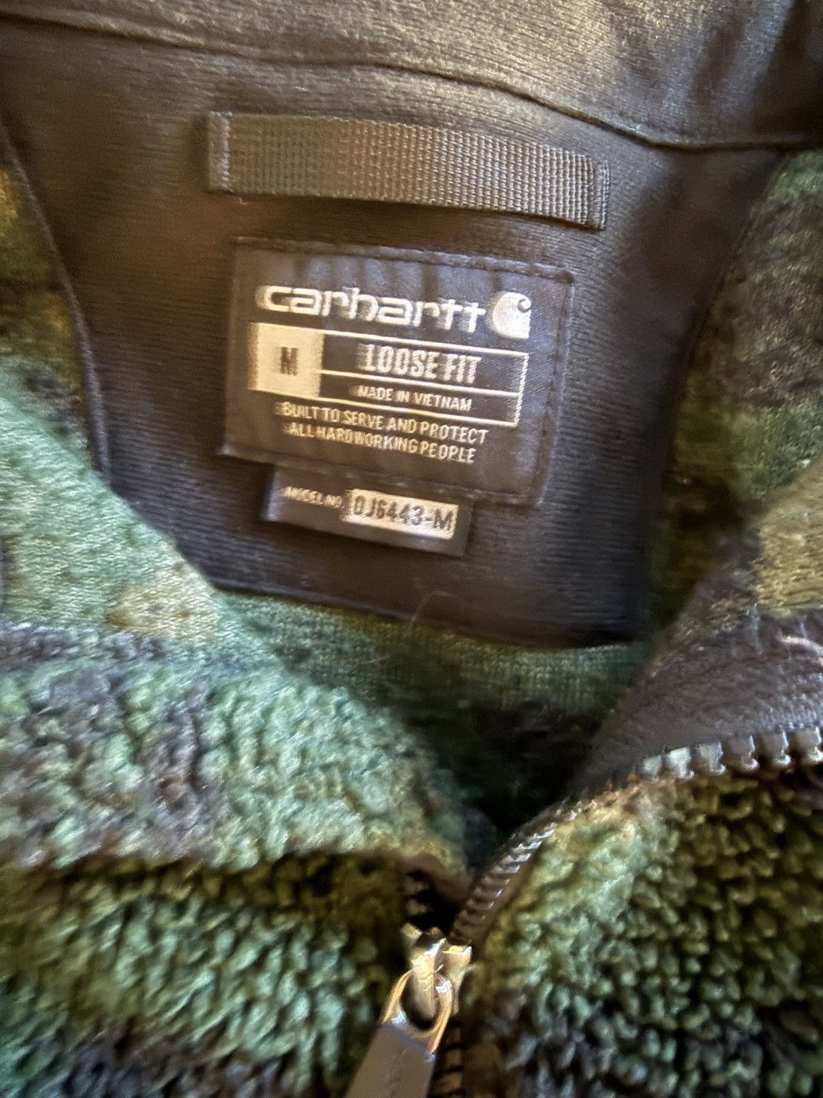Carhartt Carhartt Half Zip Fleece Jacket Camouflage size Medium Size US M / EU 48-50 / 2 - 3 Thumbnail