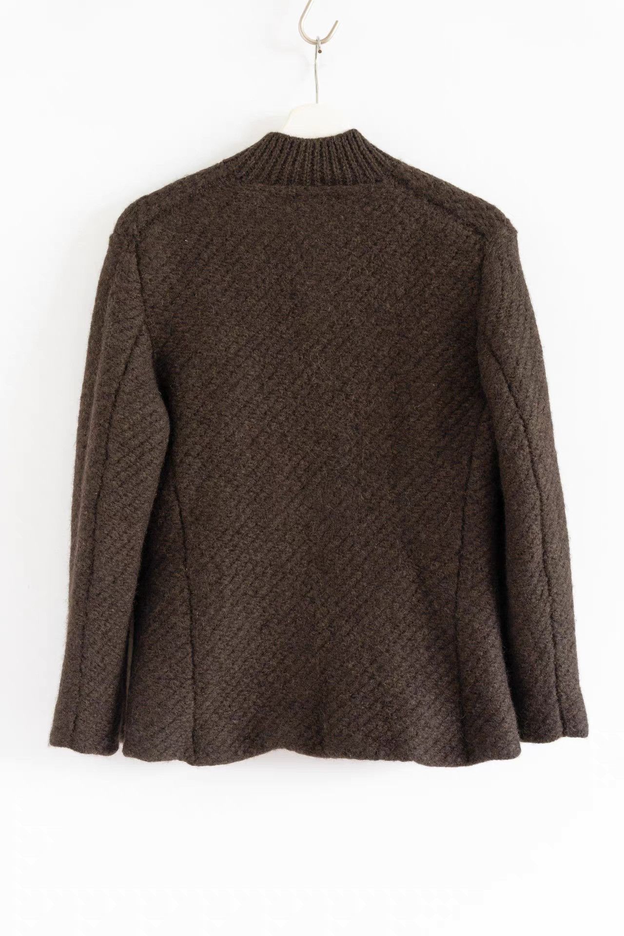 Yohji Yamamoto Yohji Yamamoto 01aw Mafia Rolled Edge Knit Cardigan K4 Size US L / EU 52-54 / 3 - 2 Thumbnail