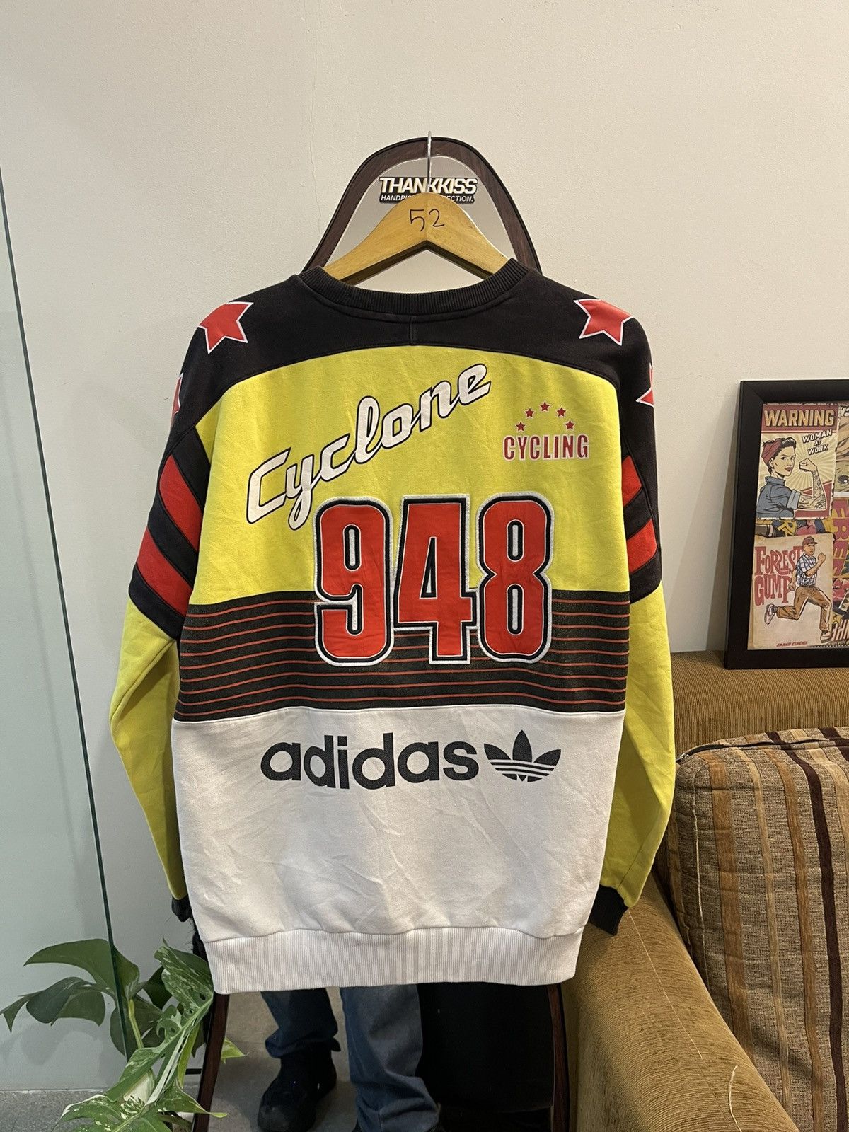 Adidas Sweatshirt Adidas Cyclone Vintage 80’s Size US XL / EU 56 / 4 - 4 Thumbnail